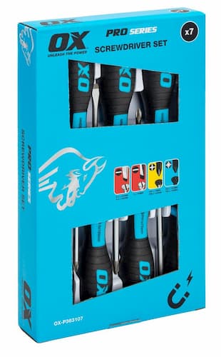 Ox Pro 7 Piece Screwdriver Set - OX P363107