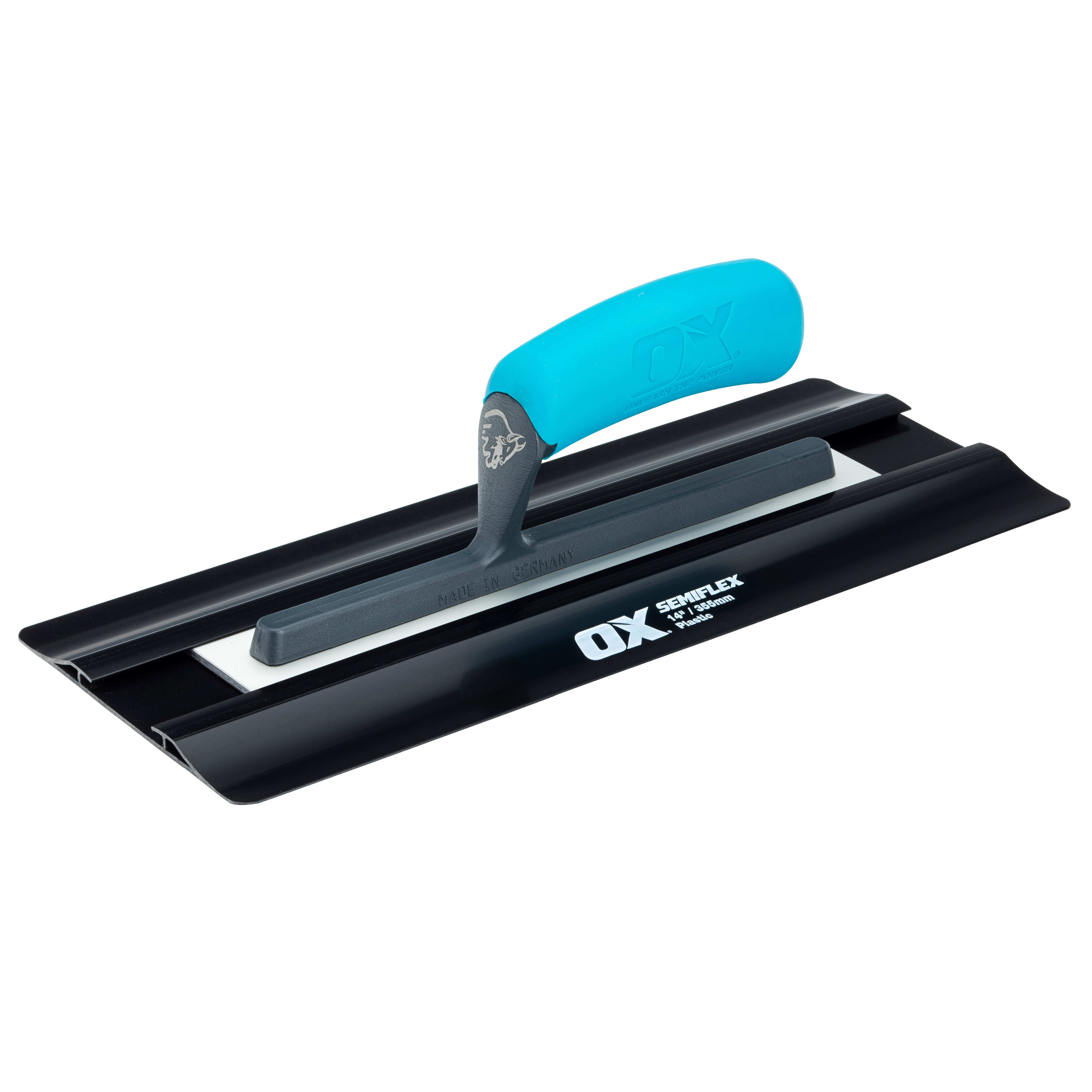 OX Pro Semiflex Plastering Finishing Trowel with Plastic Blade 14" (355mm x 138mm) OX-P532414