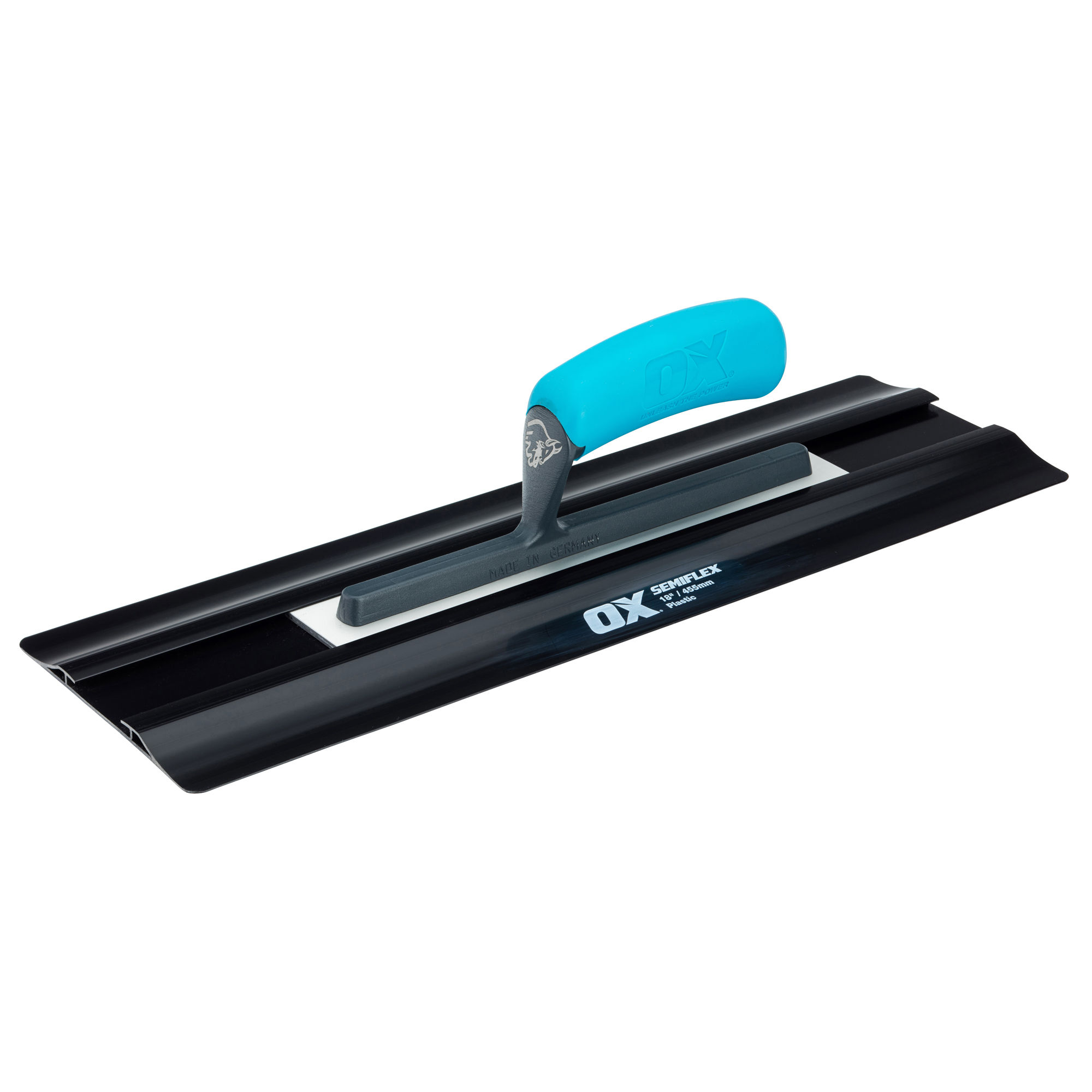 OX Pro Semiflex Plastering Finishing Trowel with Plastic Blade 18" (455mm x 138mm) OX-P532418