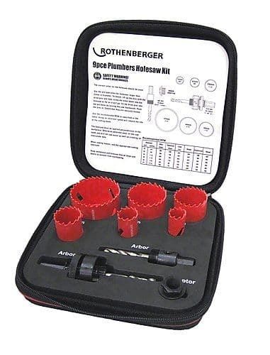 Rothenberger Plumbers Hole Saw Kit