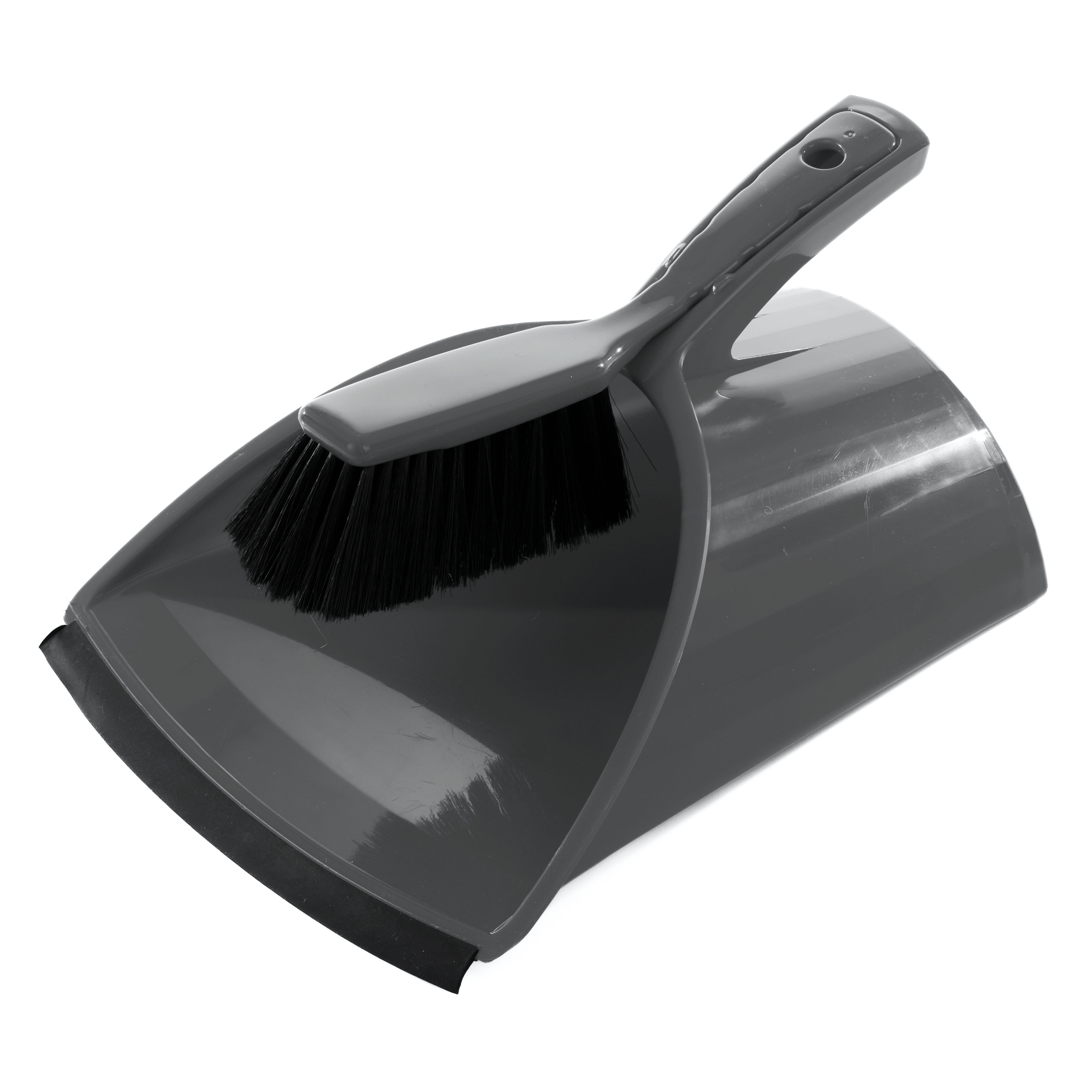 Buffalo Heavy-Duty Plastic Scoop Dustpan and Brush Set - 2405