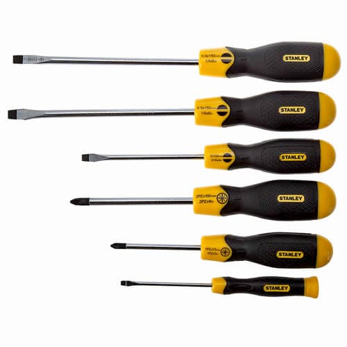 Stanley Cushion Grip ScrewDriver Set (6 Piece) STA598001