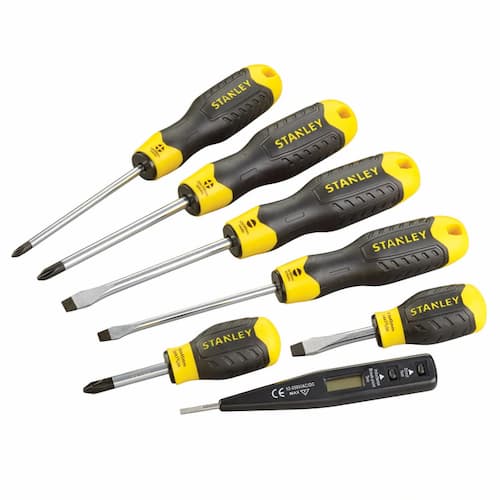 Stanley Cushion Grip Screwdriver Set 6-piece + 1 Extra - STA065009