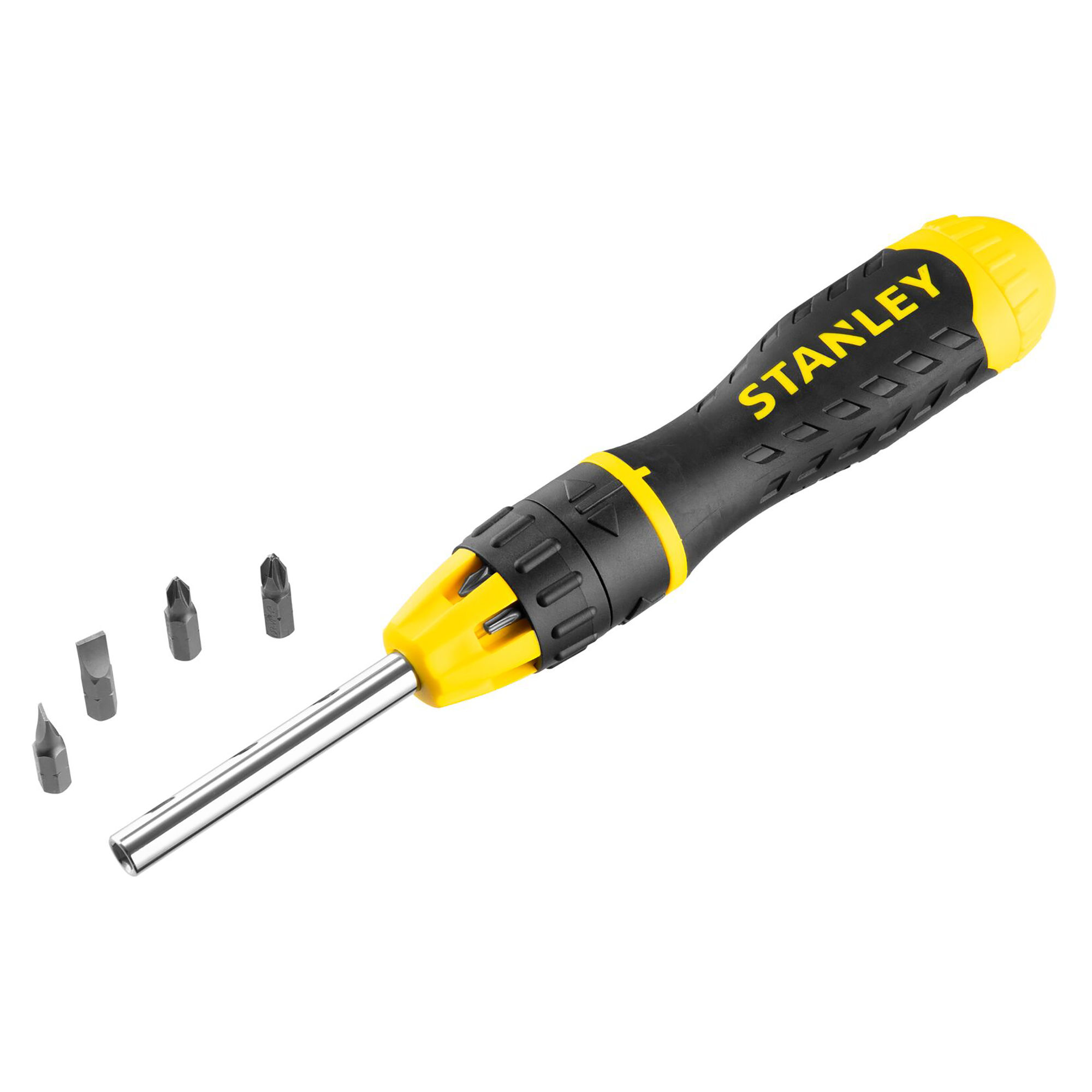 Stanley Multi-Bit Ratcheting Screwdriver with Bit Set - STA068010