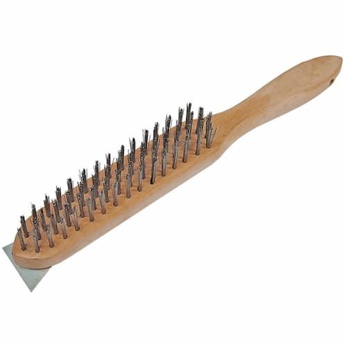 Wire Brush 4 Row and Scraper