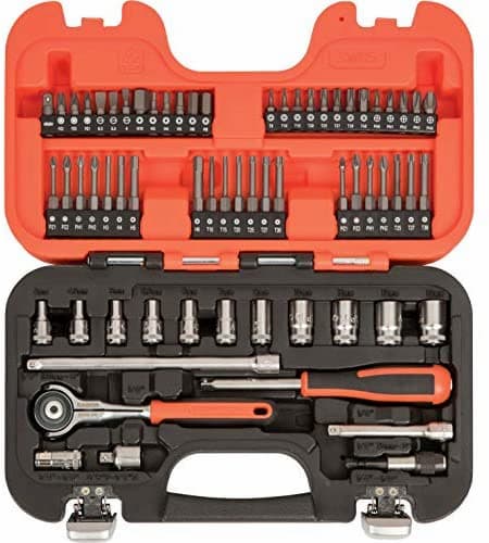 Bahco Square Drive Swivel Socket Set (65 Piece) 1/4" - BAHSW65