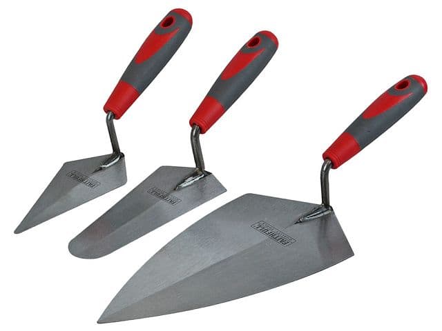 Faithfull 3 Piece Trowel Set Soft Grip - FAISGTSET3