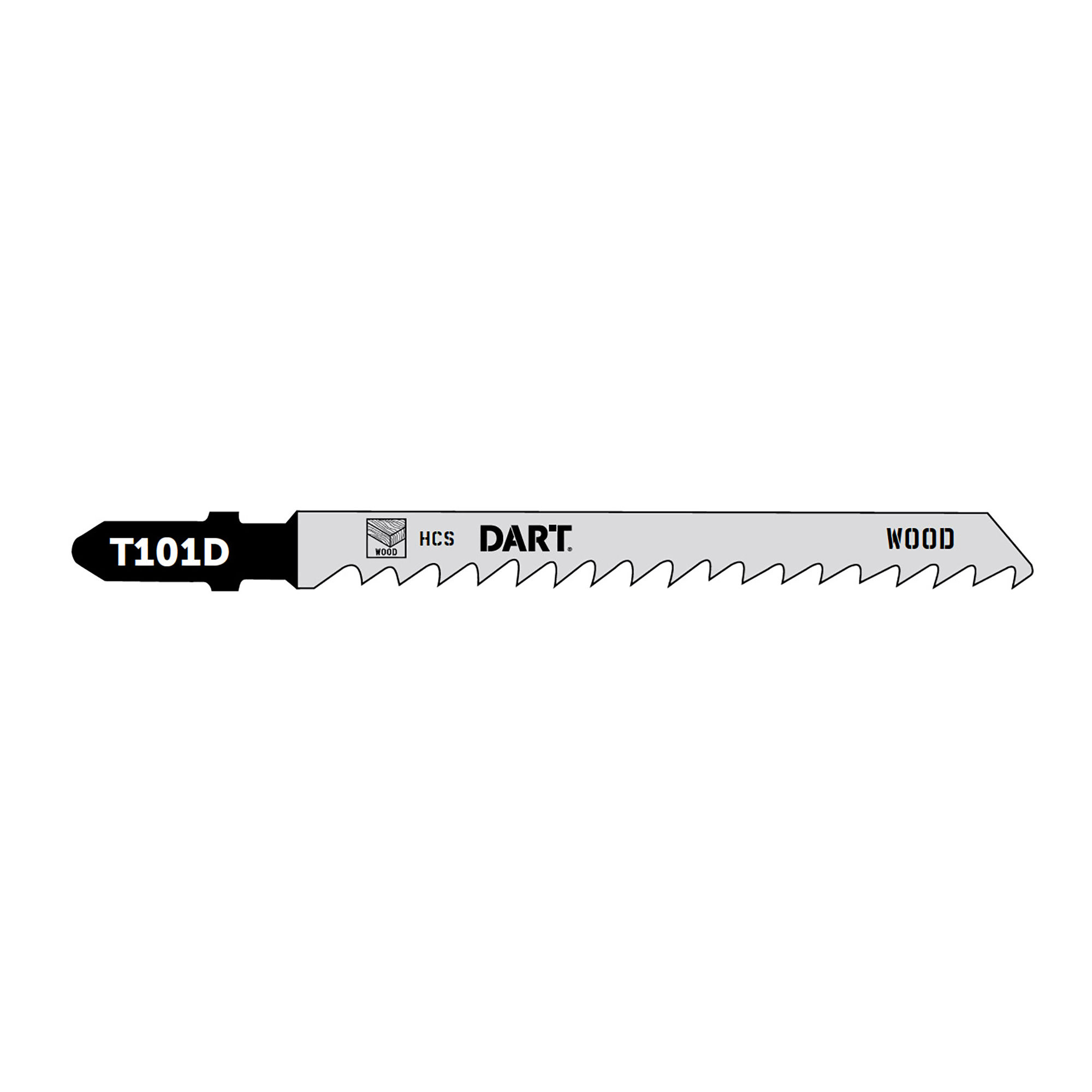 Dart T101D Wood Cutting Jigsaw Blades (5 Pack) 100mm - DJB12