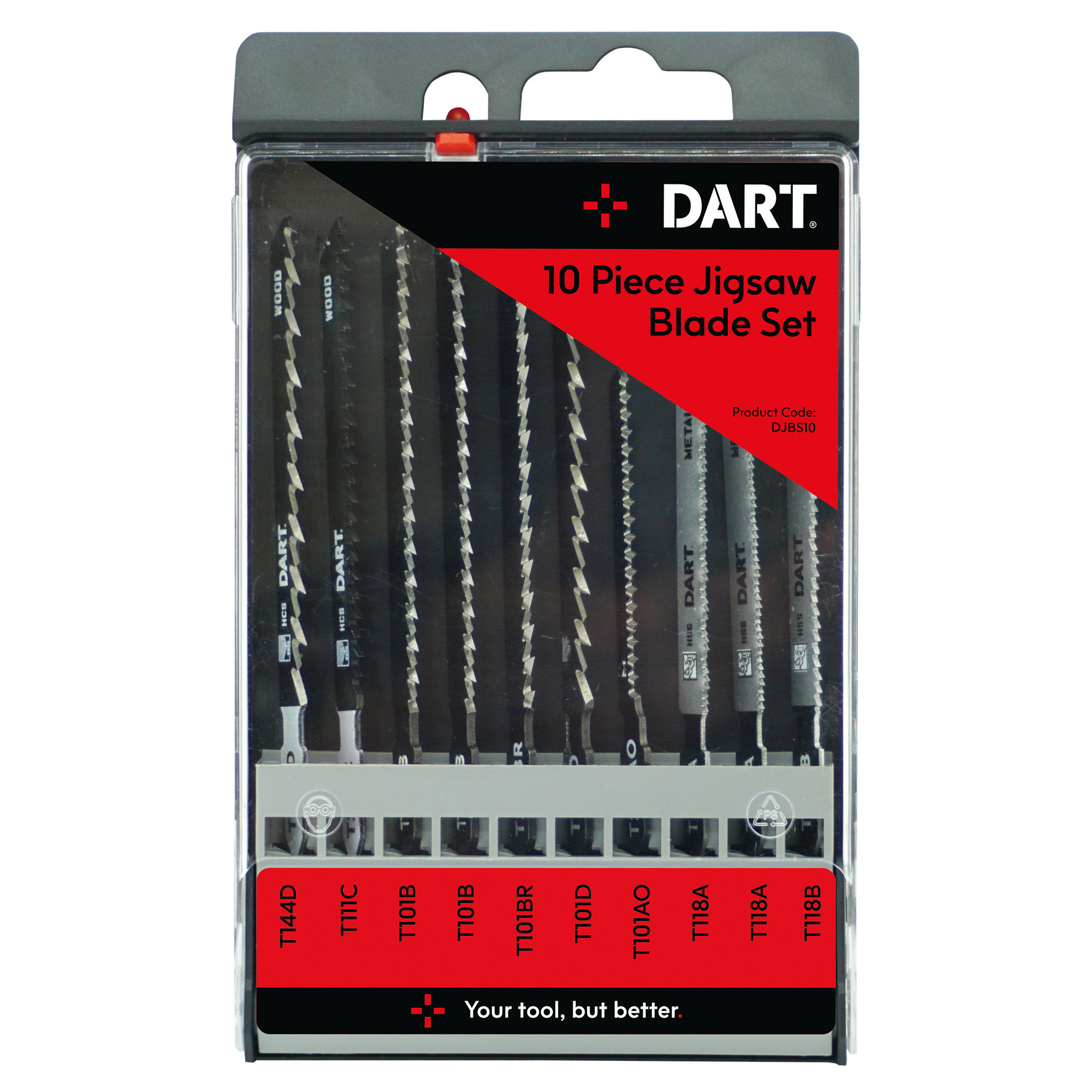 Dart Jigsaw Blades (10 Pieces) DJBS10