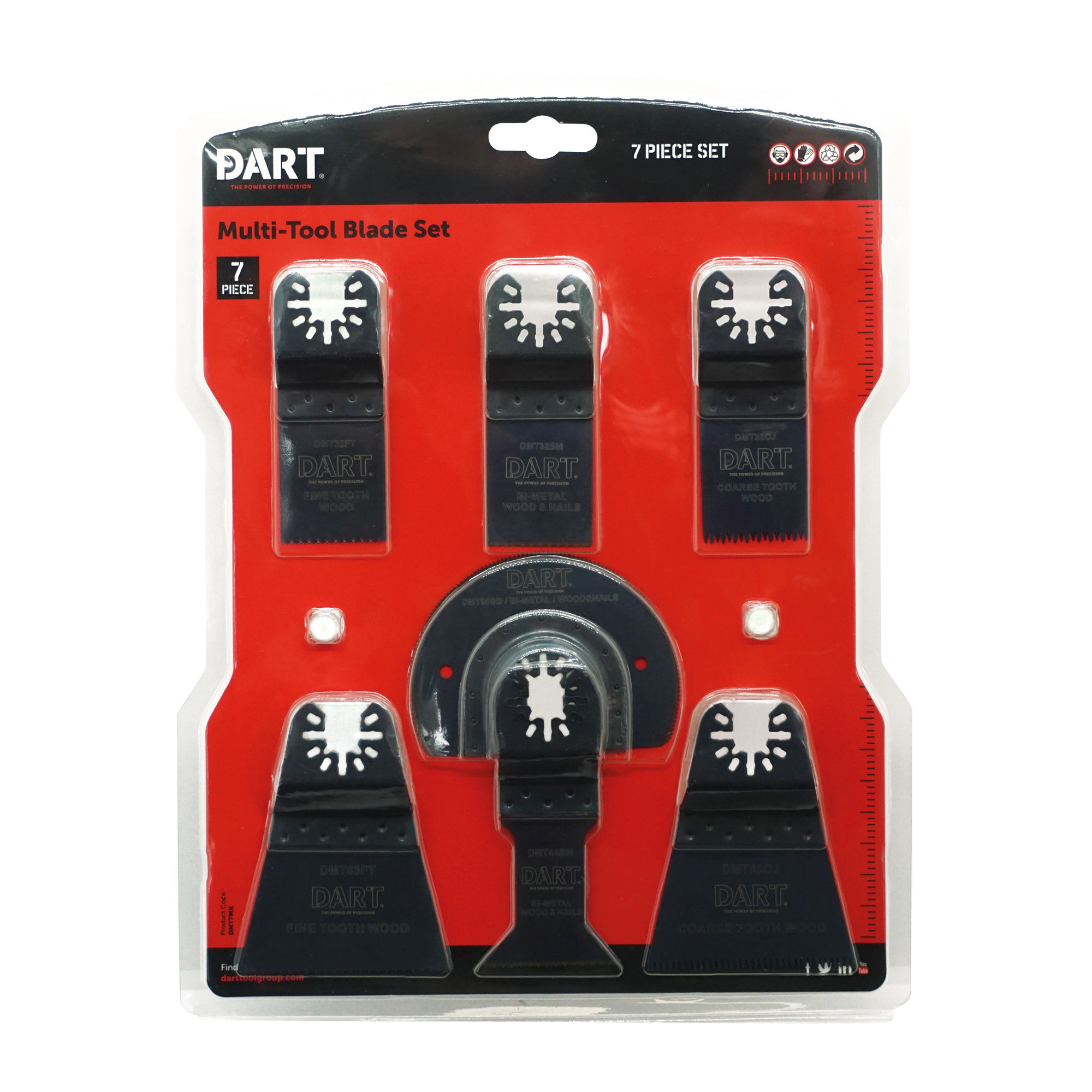 Dart Multi-Tool Oscillating Blade Set (7 Piece) DMT7MK