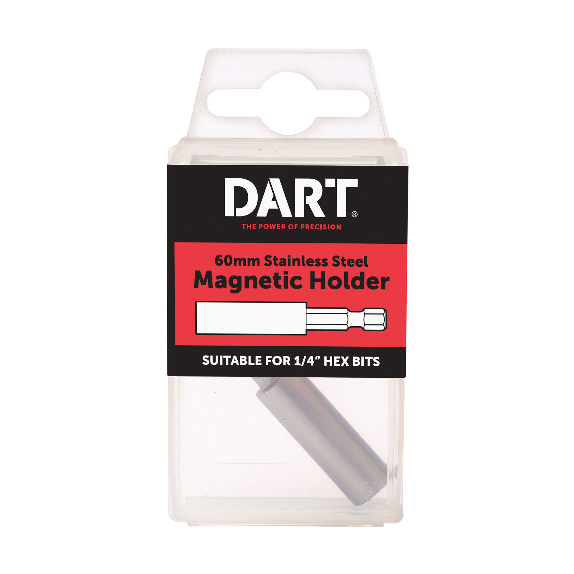 Dart Stainless Steel Magnetic Bit Holder 60mm - DSSBH-1