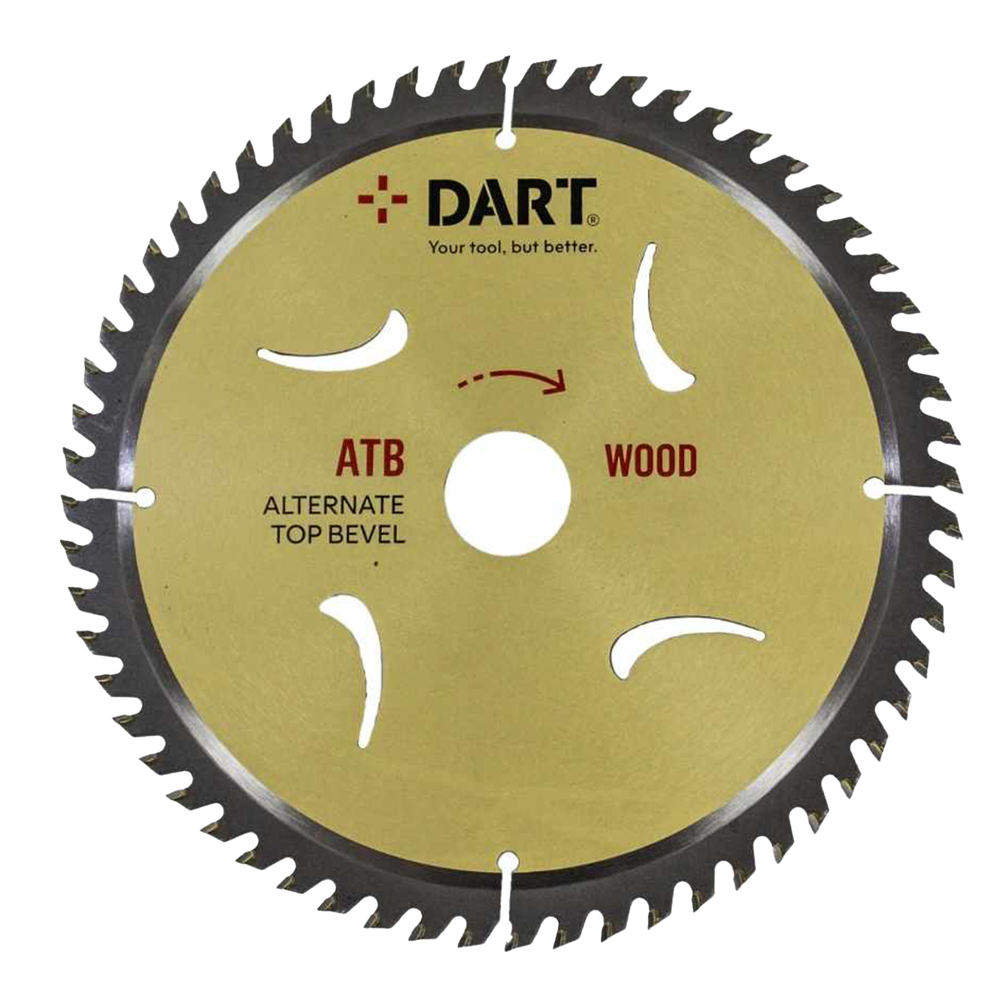 Dart Gold ATB Wood Saw Blade D250mm x B30mm x Z60 - SSK2503060