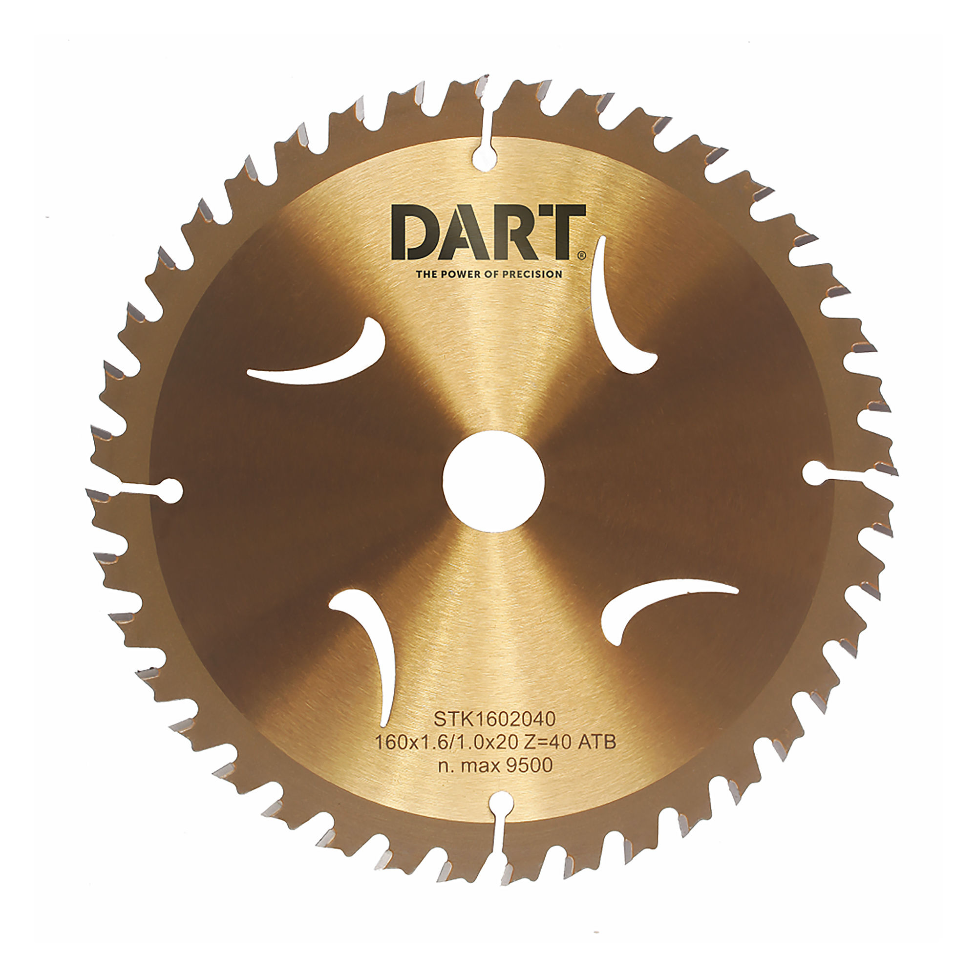 Dart Gold ATB Wood Saw Blade D160mm x B20mm x Z40 - STK1602040