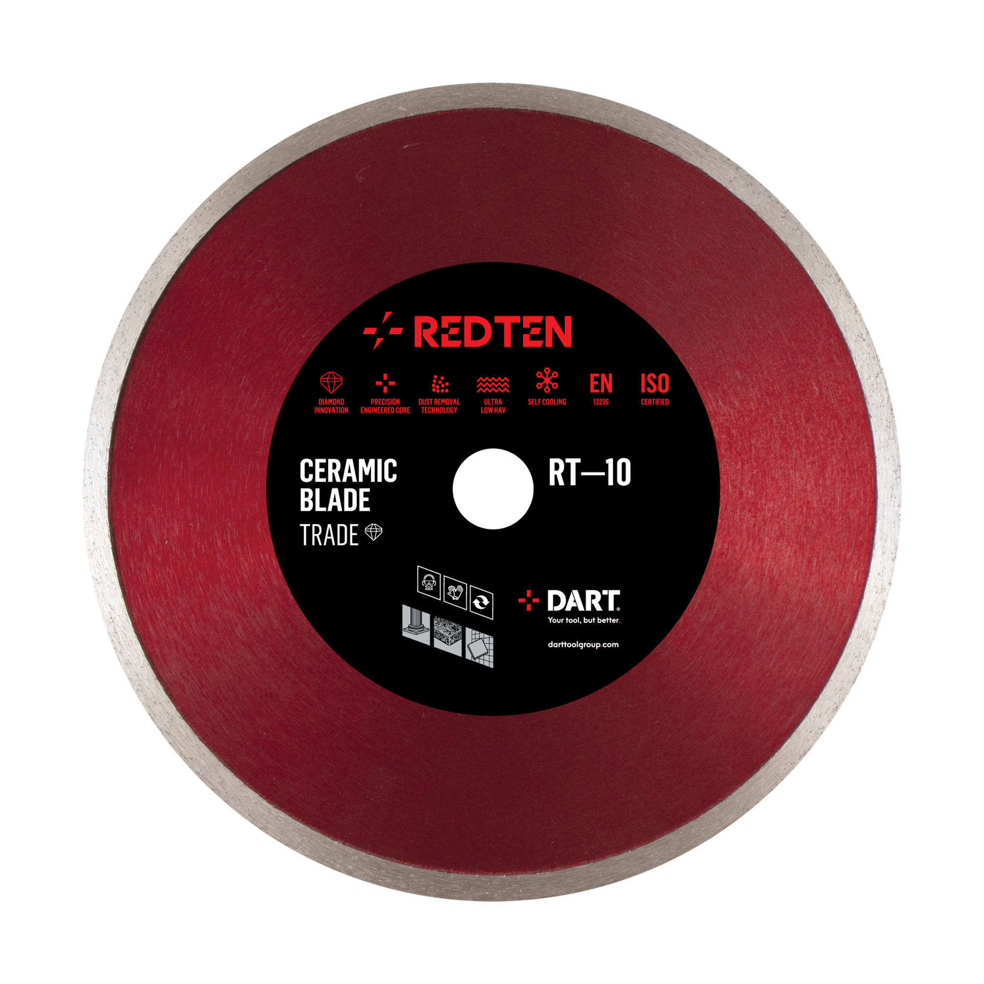 Dart Red Ten Trade RT-10 Ceramic Blade Cutting Disc