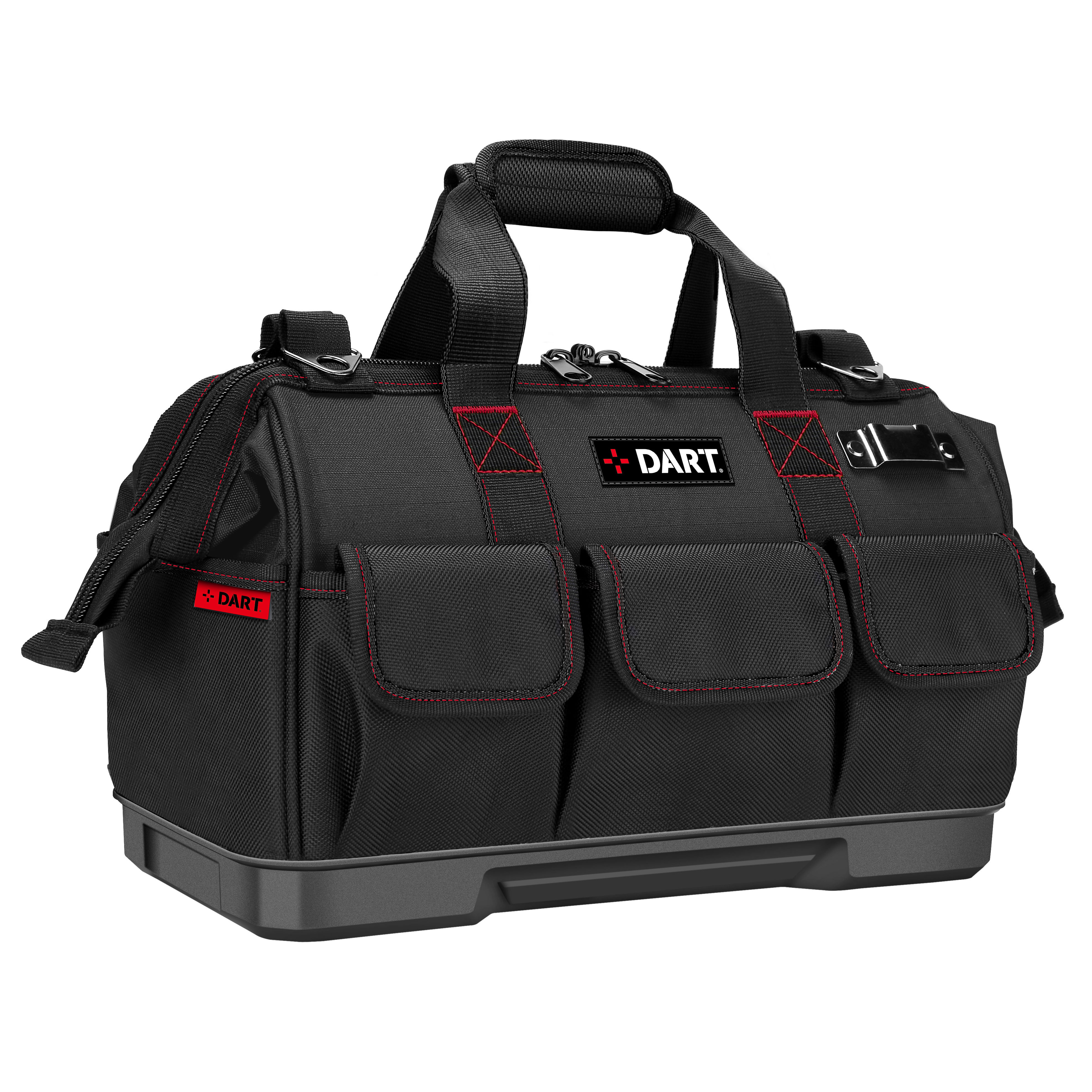 Dart Hard Base Zipped Tool Bag Black 18" - DTGHBTB