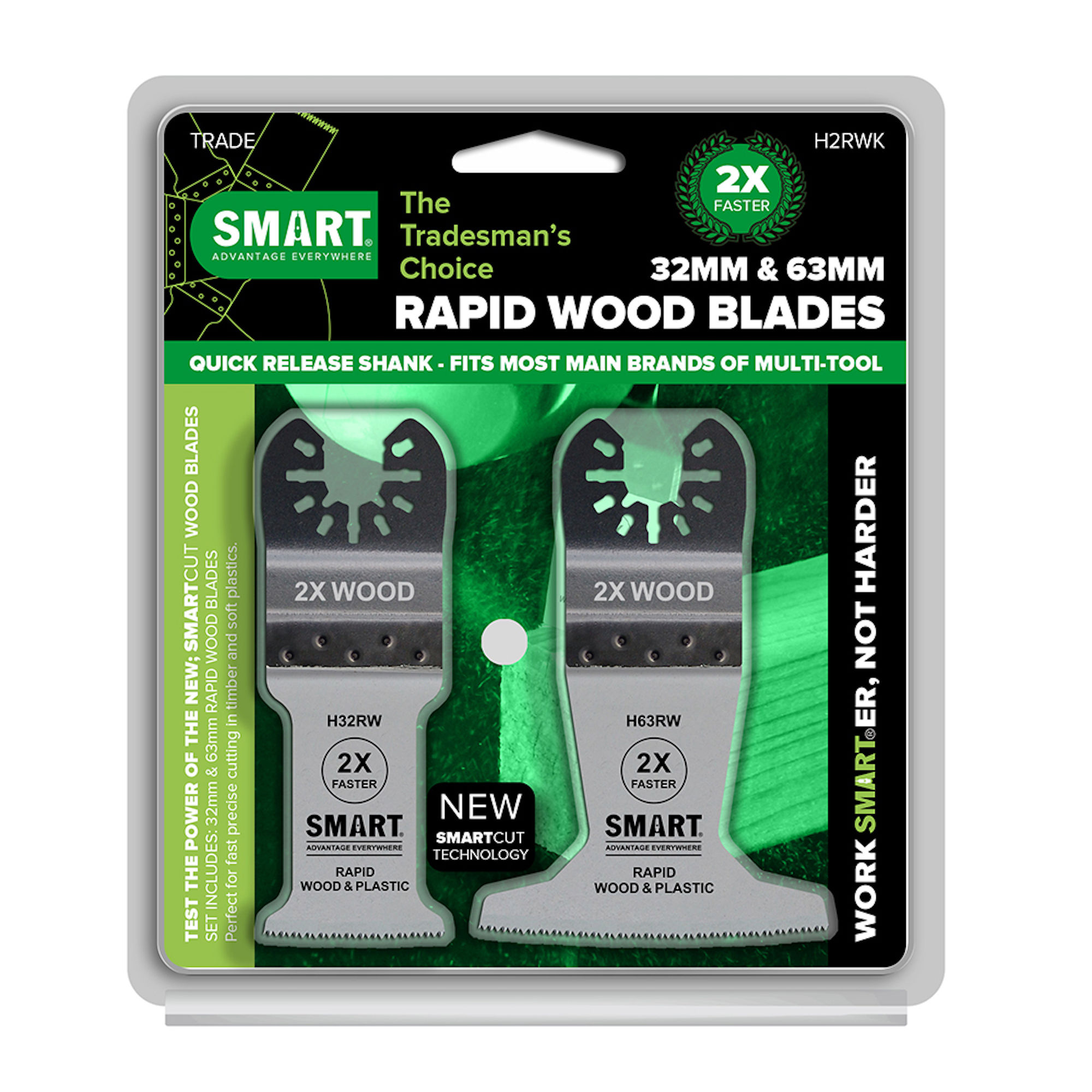 Smart Trade Universal Rapid Wood Cutting Blade Set (2 Piece) H2RWK