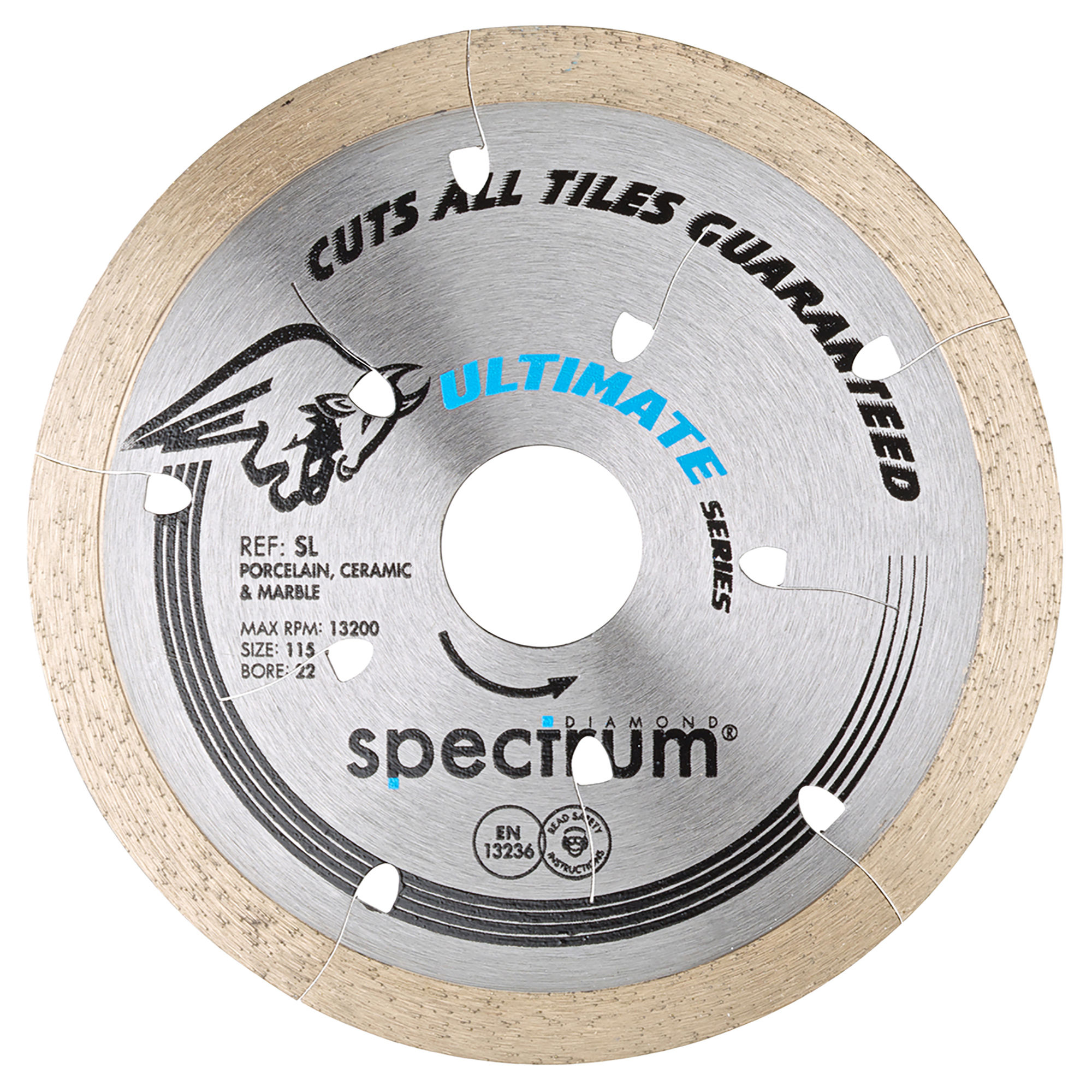 OX Spectrum SL-PRO Ultimate Tile and Stone Diamond Cutting Blade 115mm x 22.23mm - SL115/22