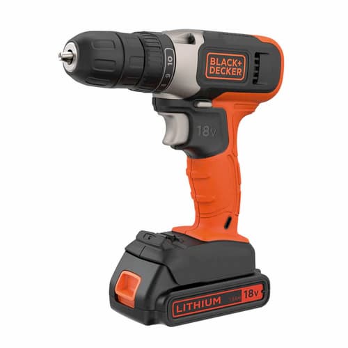 Black + Decker 18v Li-Ion Drill Driver in a Carton - BCD001C1-GB