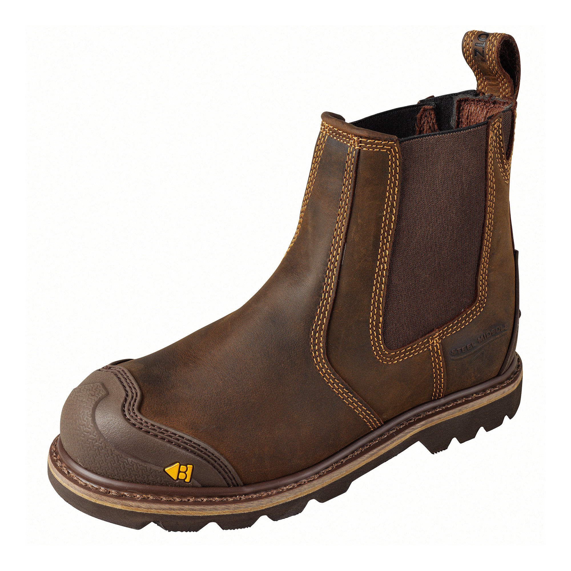 Buckler Buckflex Goodyear Welted Safety Dealer Boots Dark Brown - B1990SM