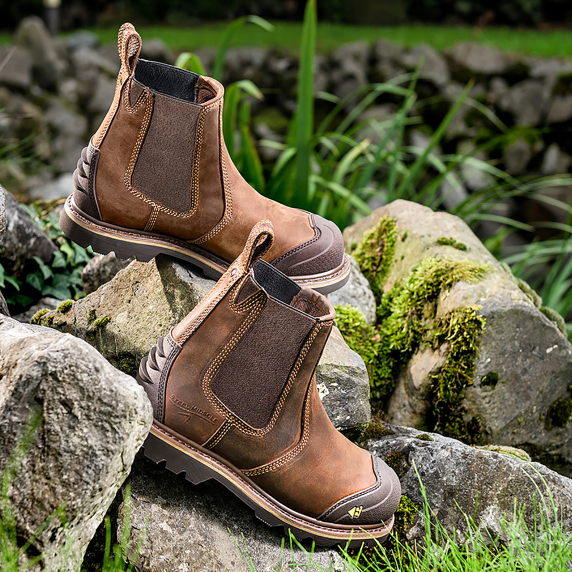 Buckler Buckflex Goodyear Welted Safety Dealer Boots Brown B1990SM
