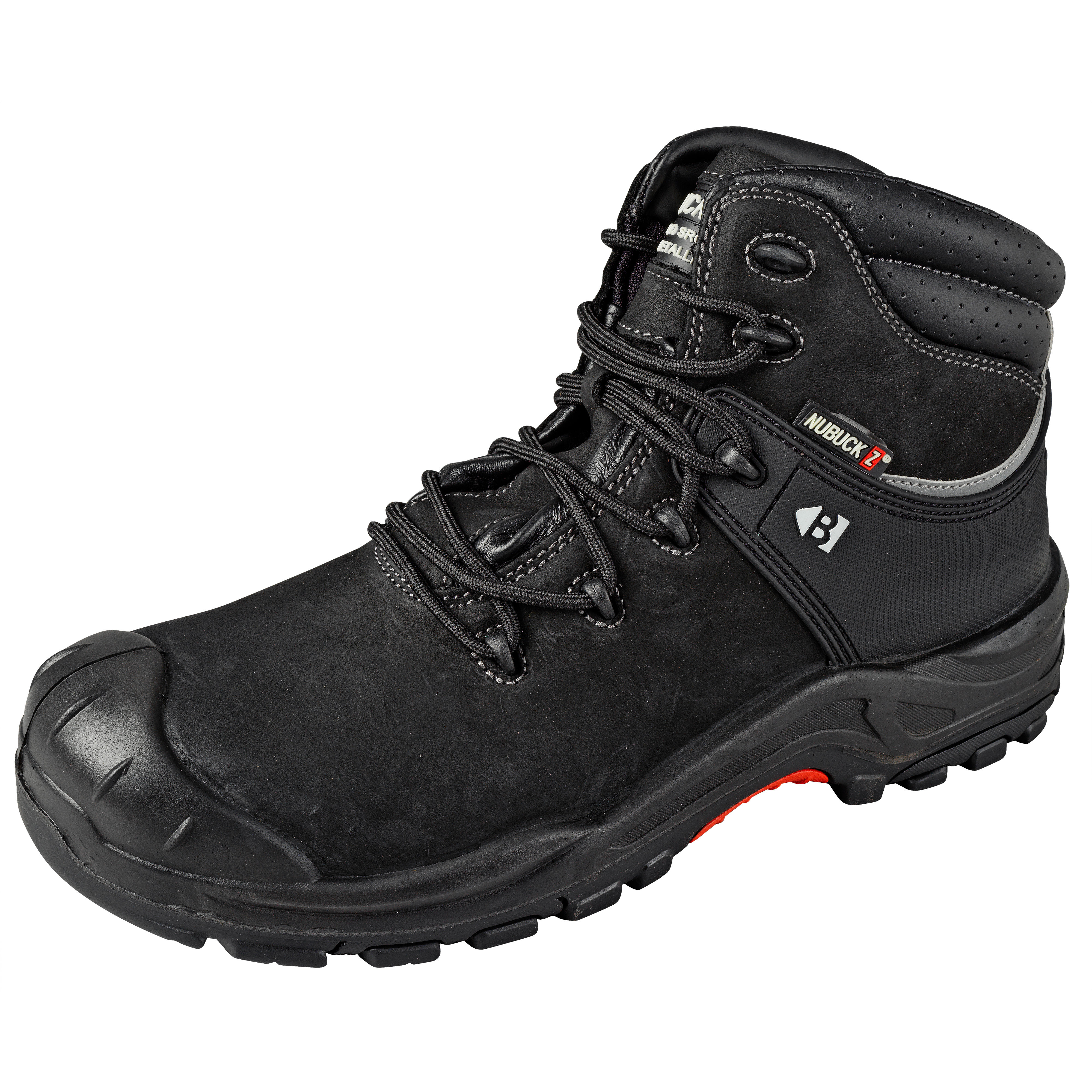 Buckler Nubuckz Safety Lace Boots Black - NKZ102BK