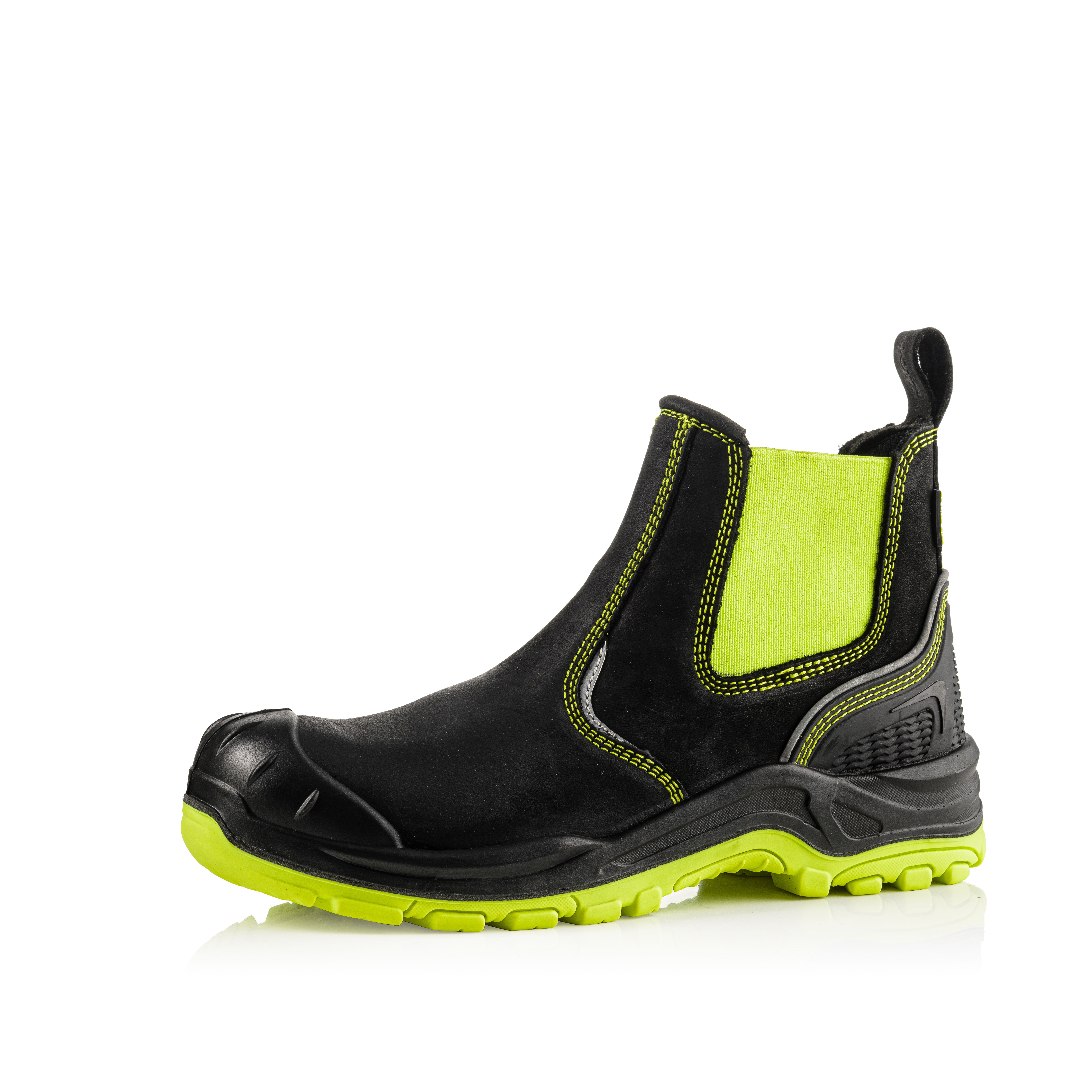 Buckler Buckz Viz Hi-Vis Waterproof Safety Dealer Boots Black/Yellow - BVIZ3YLBK