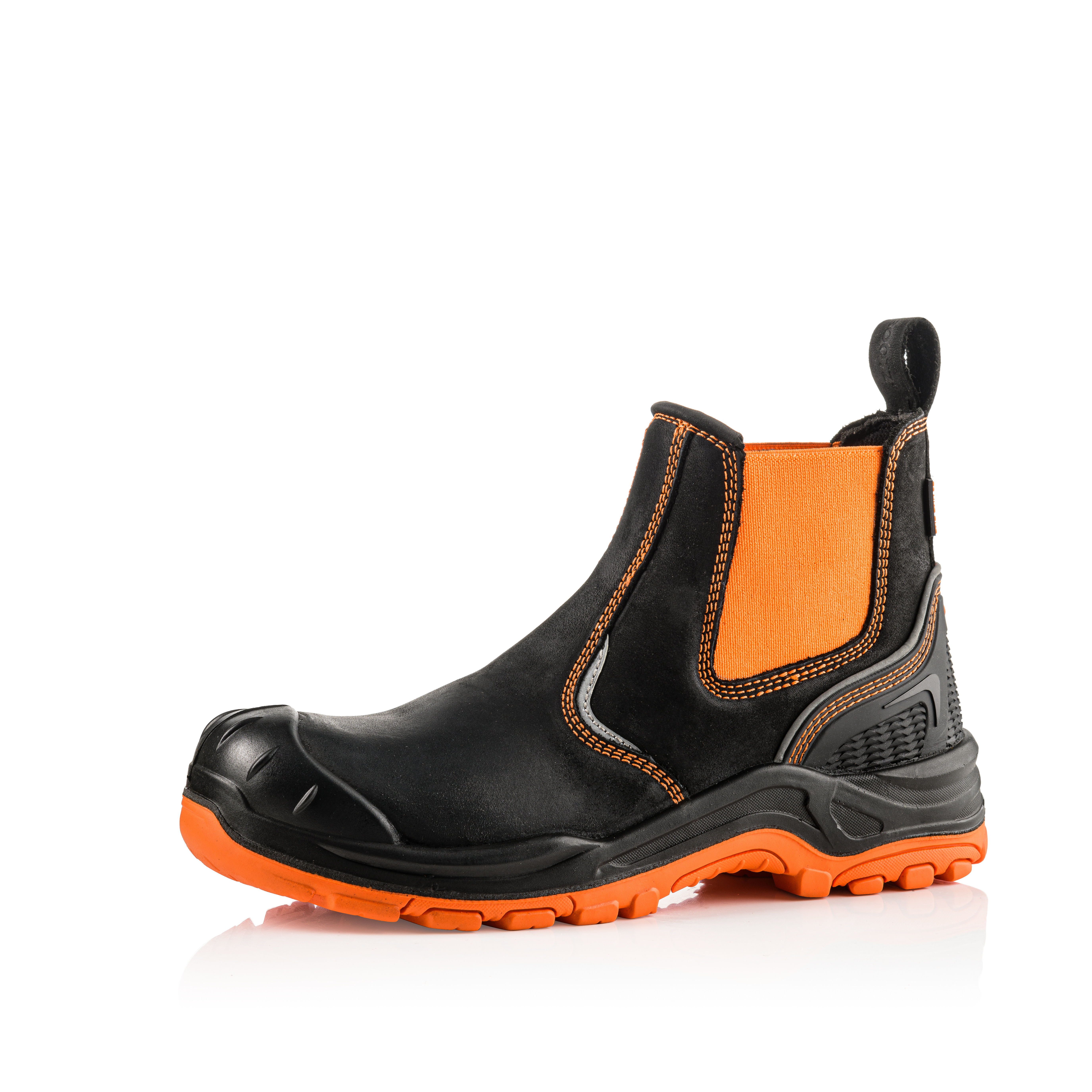 Buckler Buckz Viz Hi-Vis Waterproof Safety Dealer Boots Black/Orange - BVIZ3ORBK