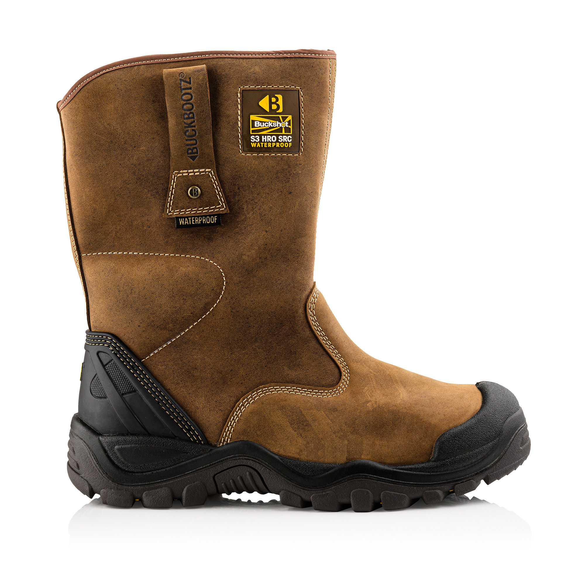 Buckler Buckshot Waterproof Safety Rigger Boots Brown - BSH010BR