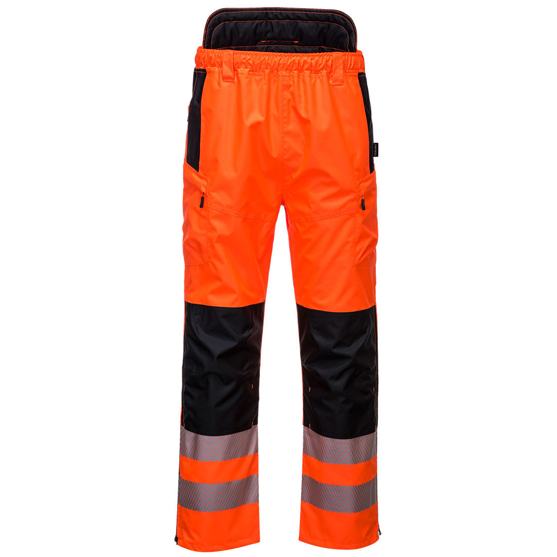 Portwest Hi-Vis Waterproof Extreme Work Trousers Orange/Black