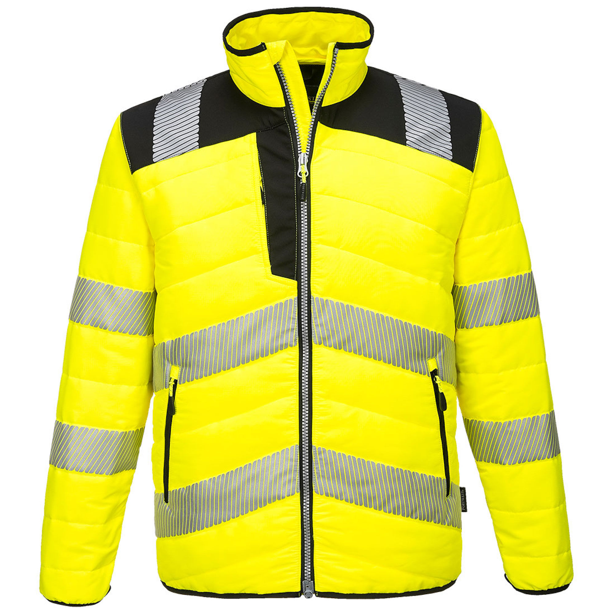 Portwest Hi-Vis Baffle Jacket Yellow/Black