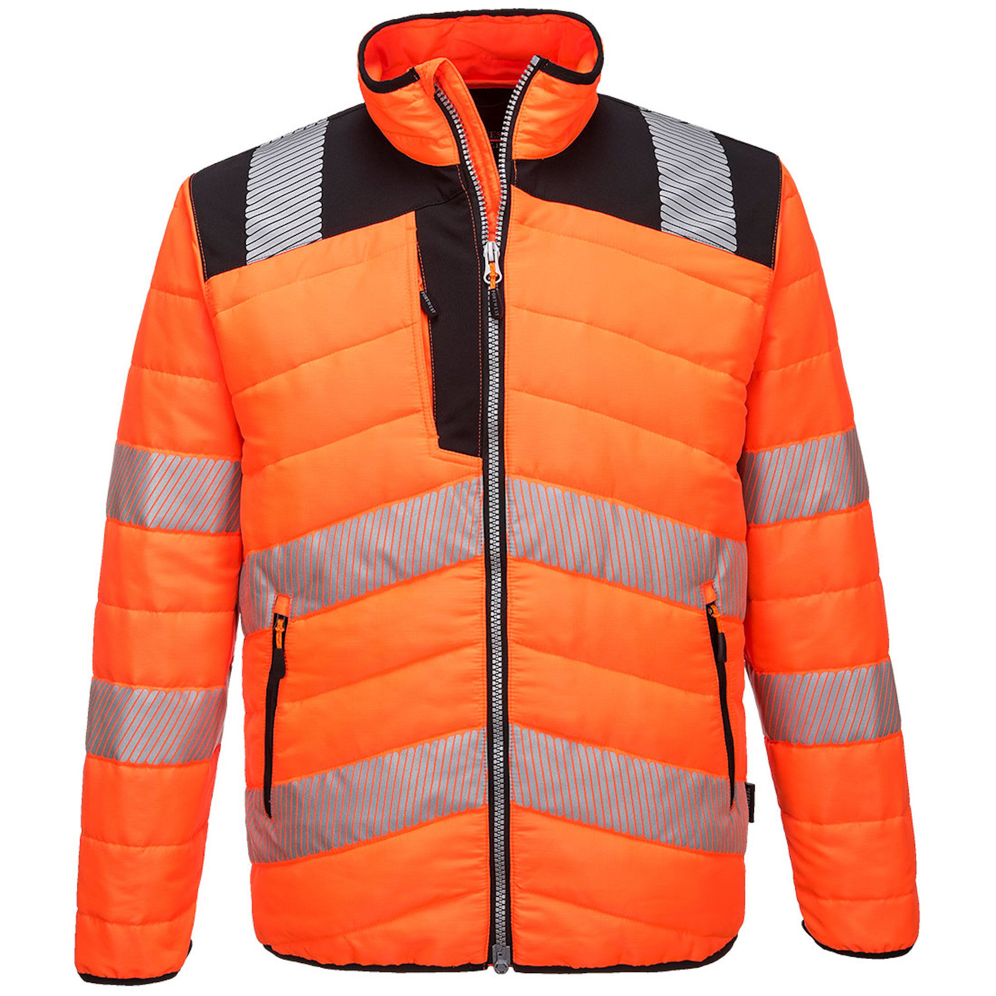 Portwest Hi-Vis Baffle Jacket Orange/Black