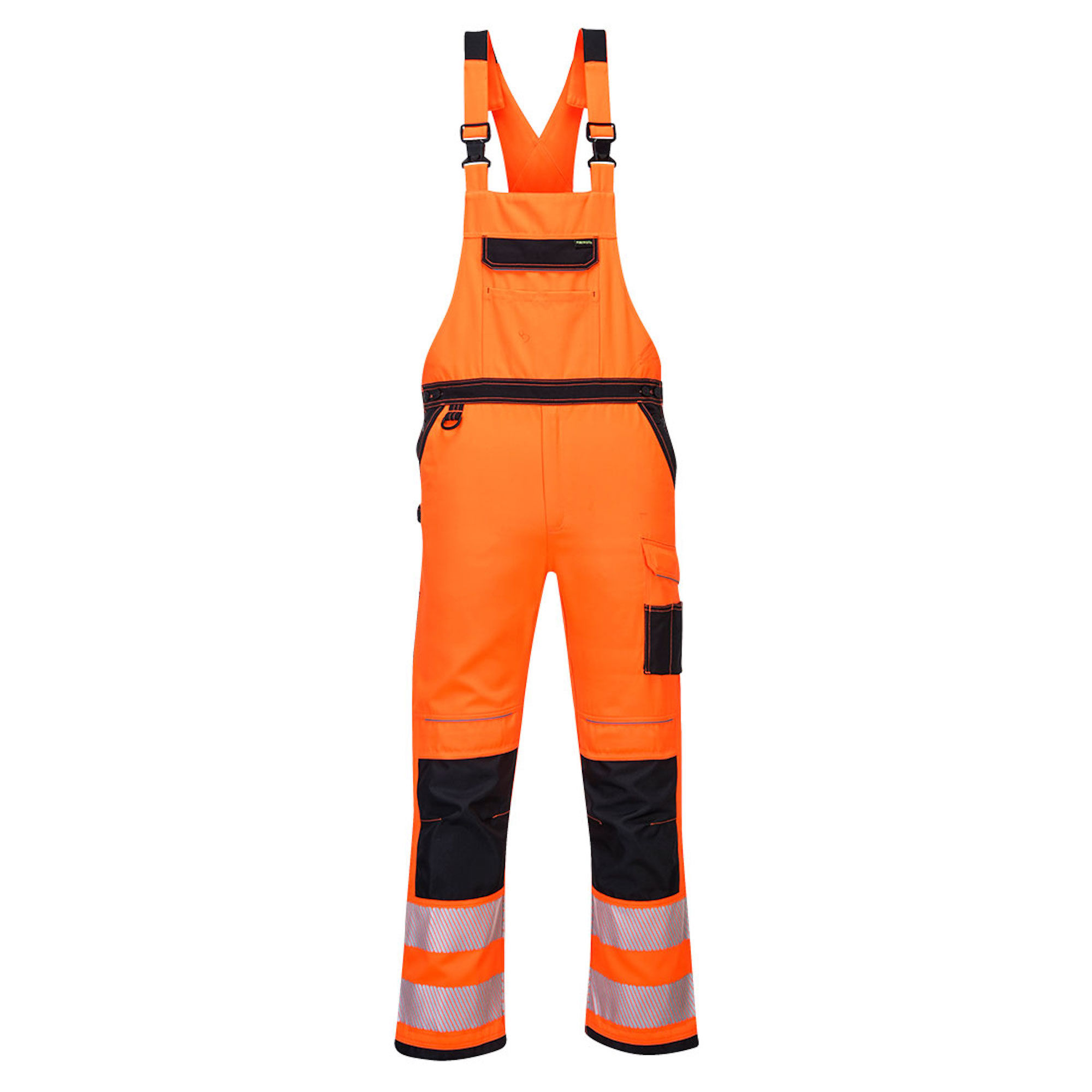 Portwest Hi-Vis Bib and Brace Orange/Black