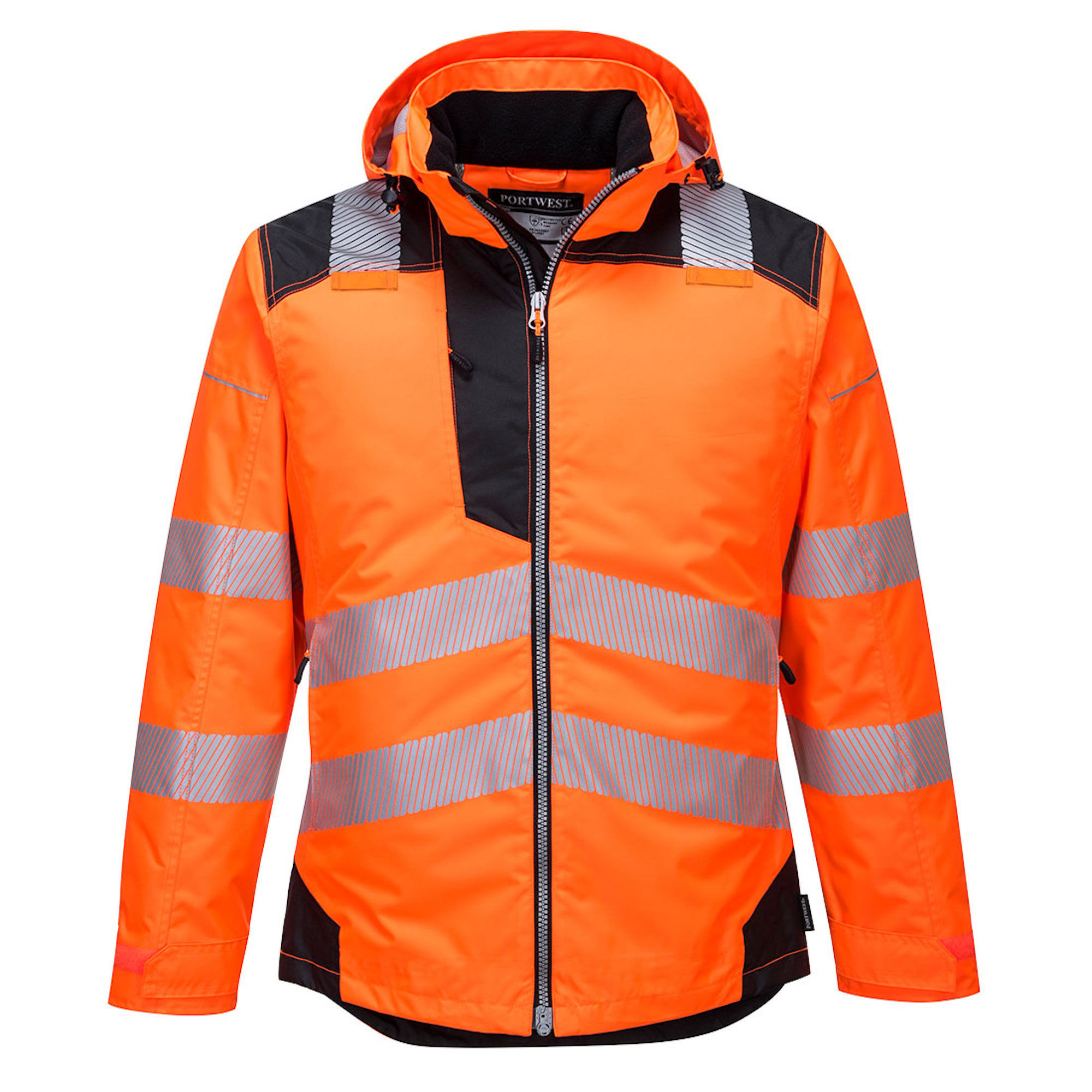 Portwest Hi-Vis Winter Jacket Orange/Black