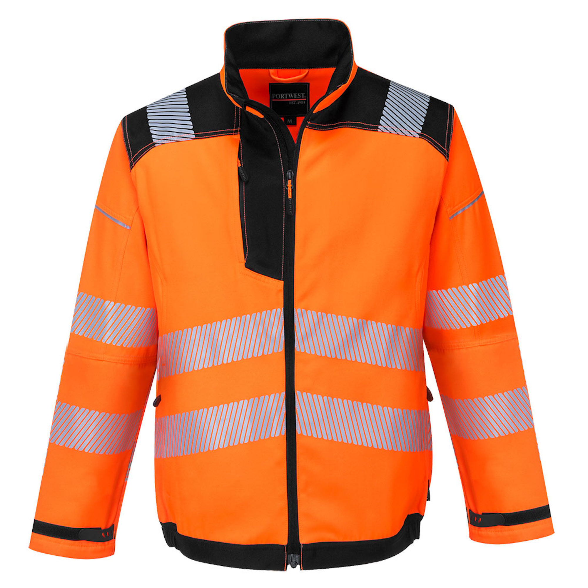 Portwest Hi-Vis Work Jacket Orange/Black