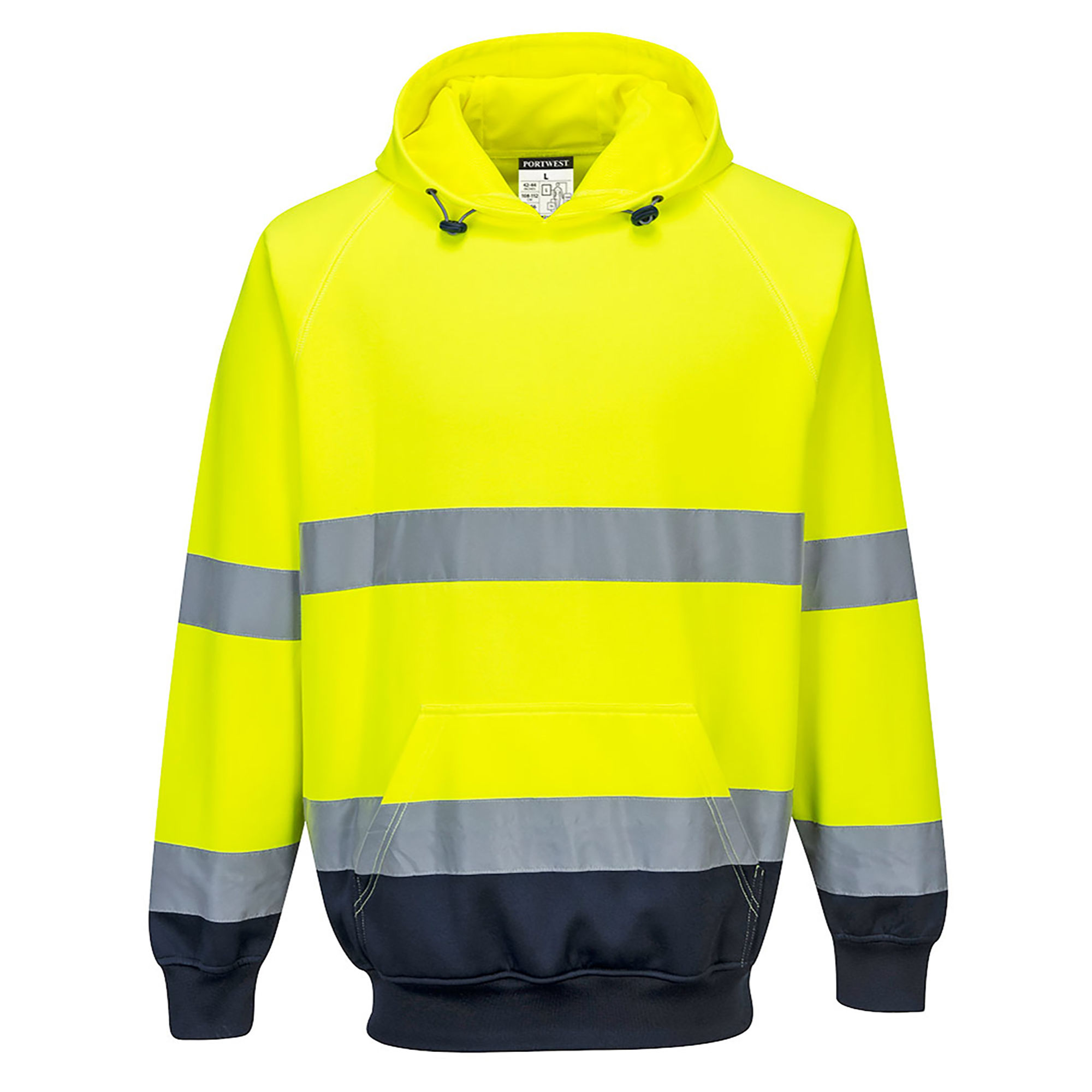 Portwest Hi-Vis Hoodie - Yellow/Navy