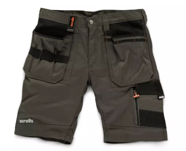Scruffs Trade Work Shorts Grey