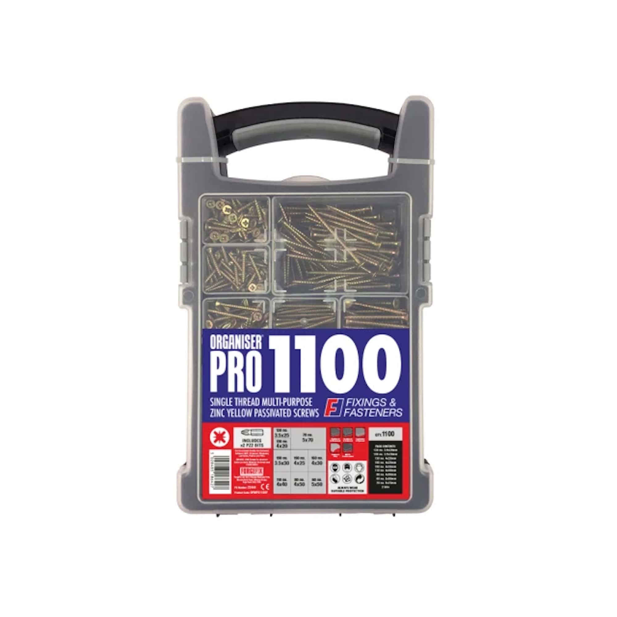Forgefix 1100 Multi Purpose Screws Kit