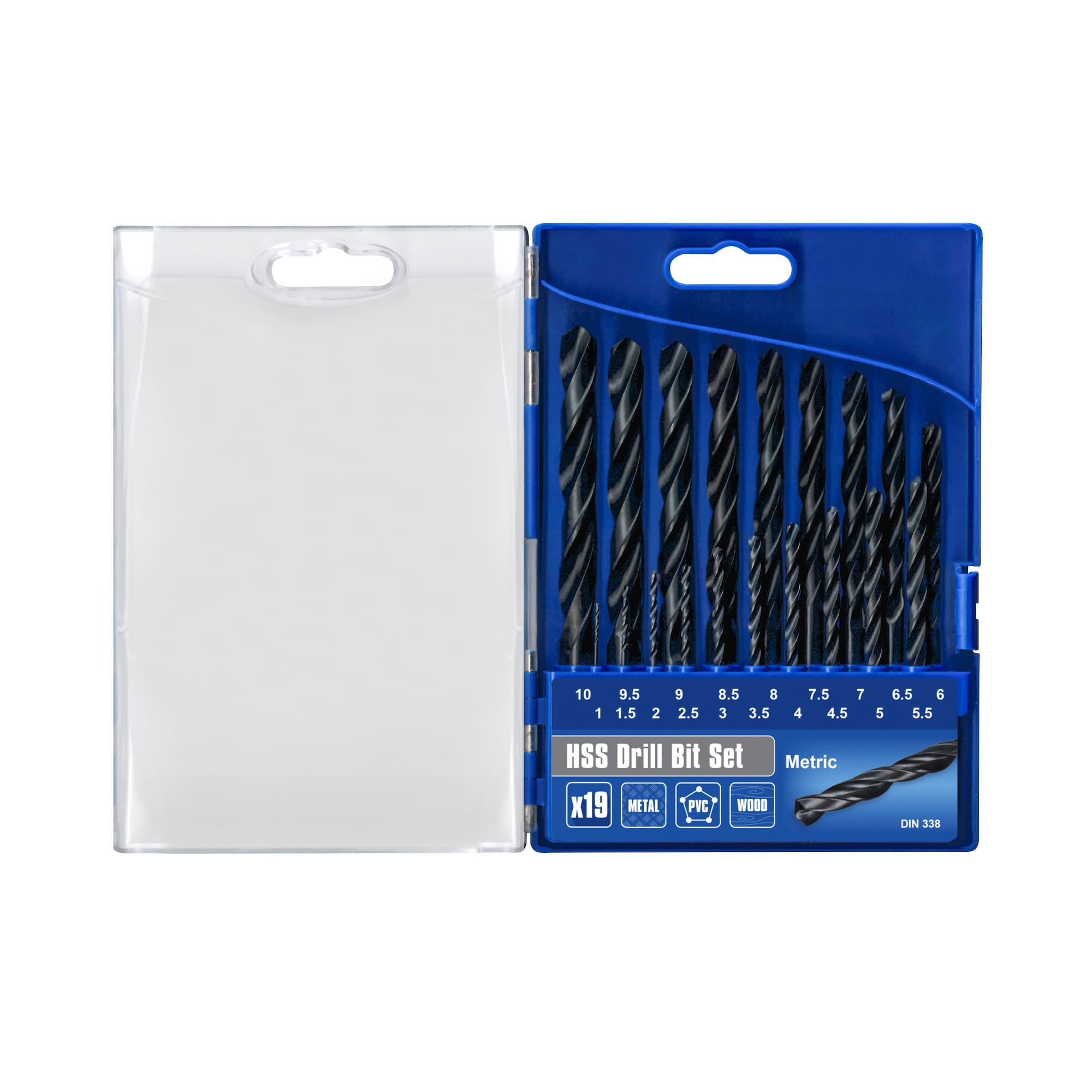 Faithfull HSS Jobber Drill Set (19 Piece)