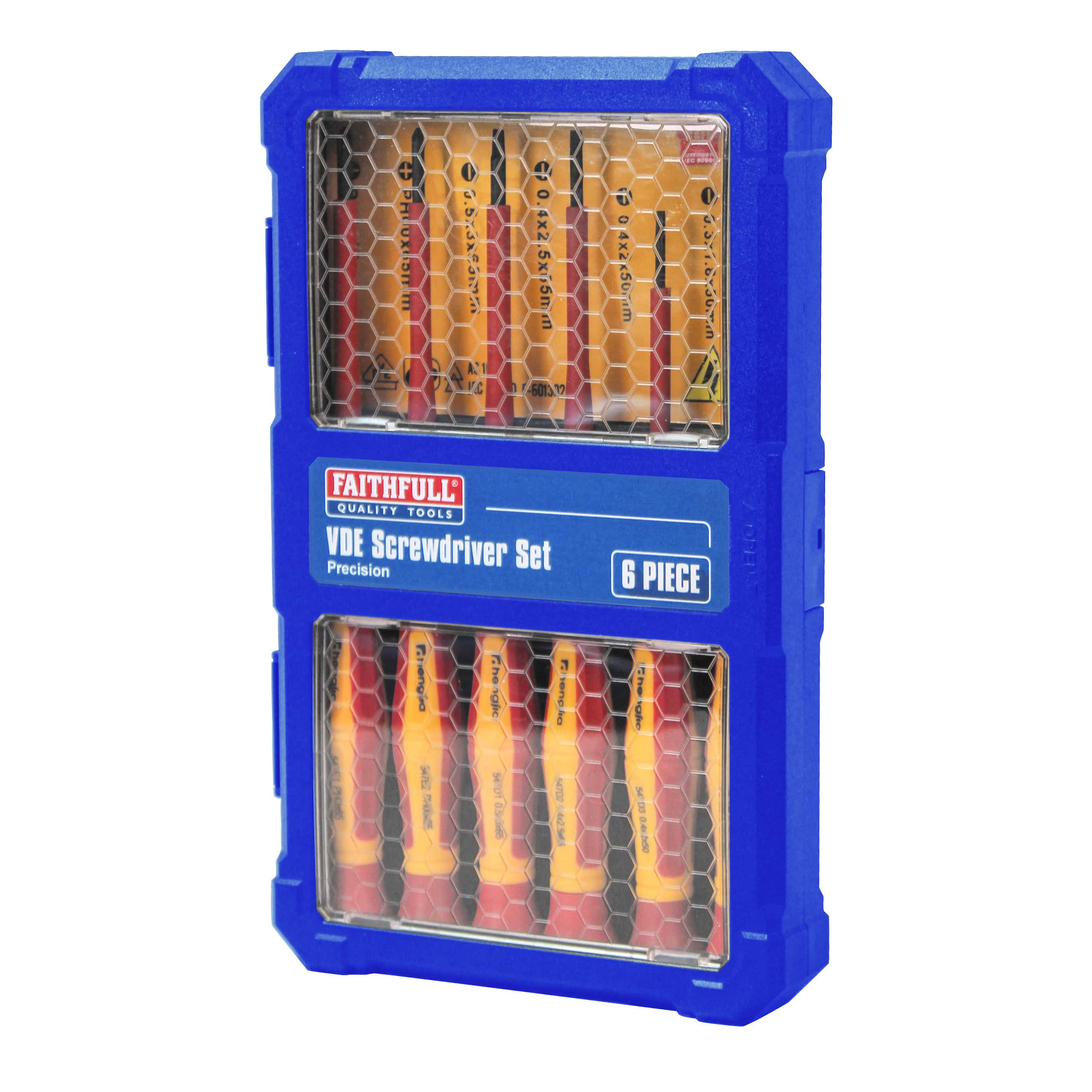 Faithfull Precision VDE Screwdriver Set (6 Piece)