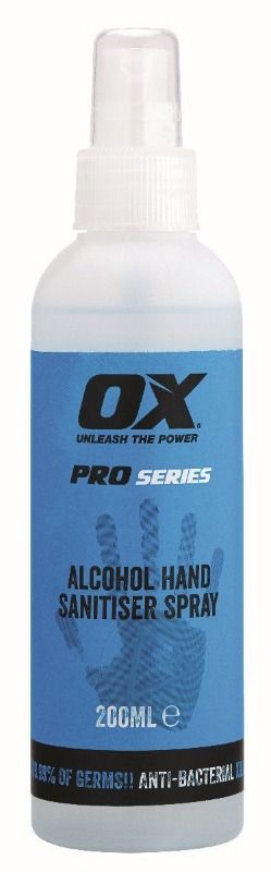 Ox Pro Series Alcohol Hand Sanitiser Spray 200ml