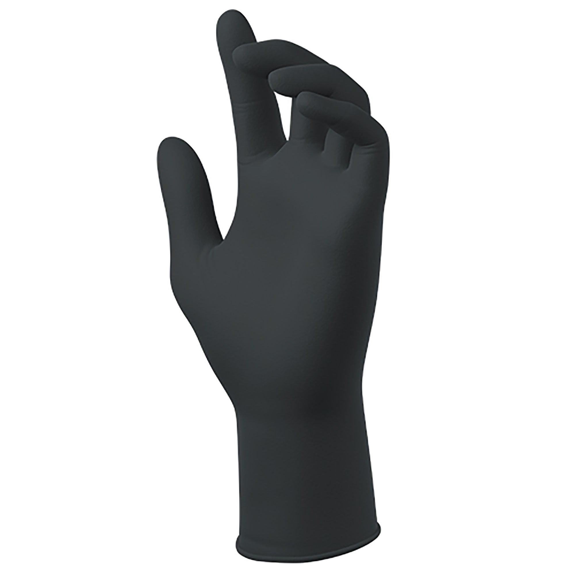 Keypoint MegaMan EcoTek Disposable Nitrile Safety Gloves Black (50 Pack)
