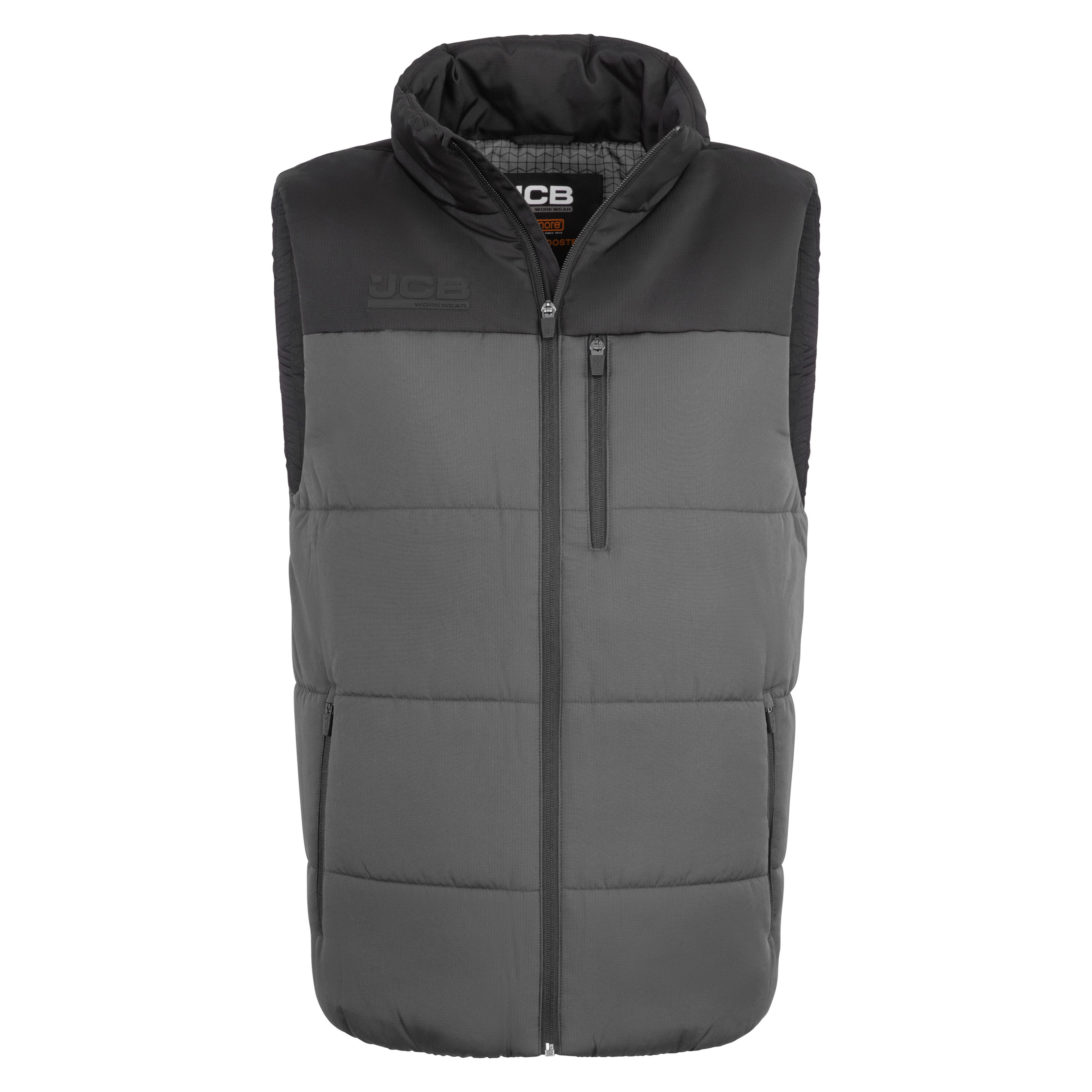 JCB Unisex Padded Gilet Grey/Black