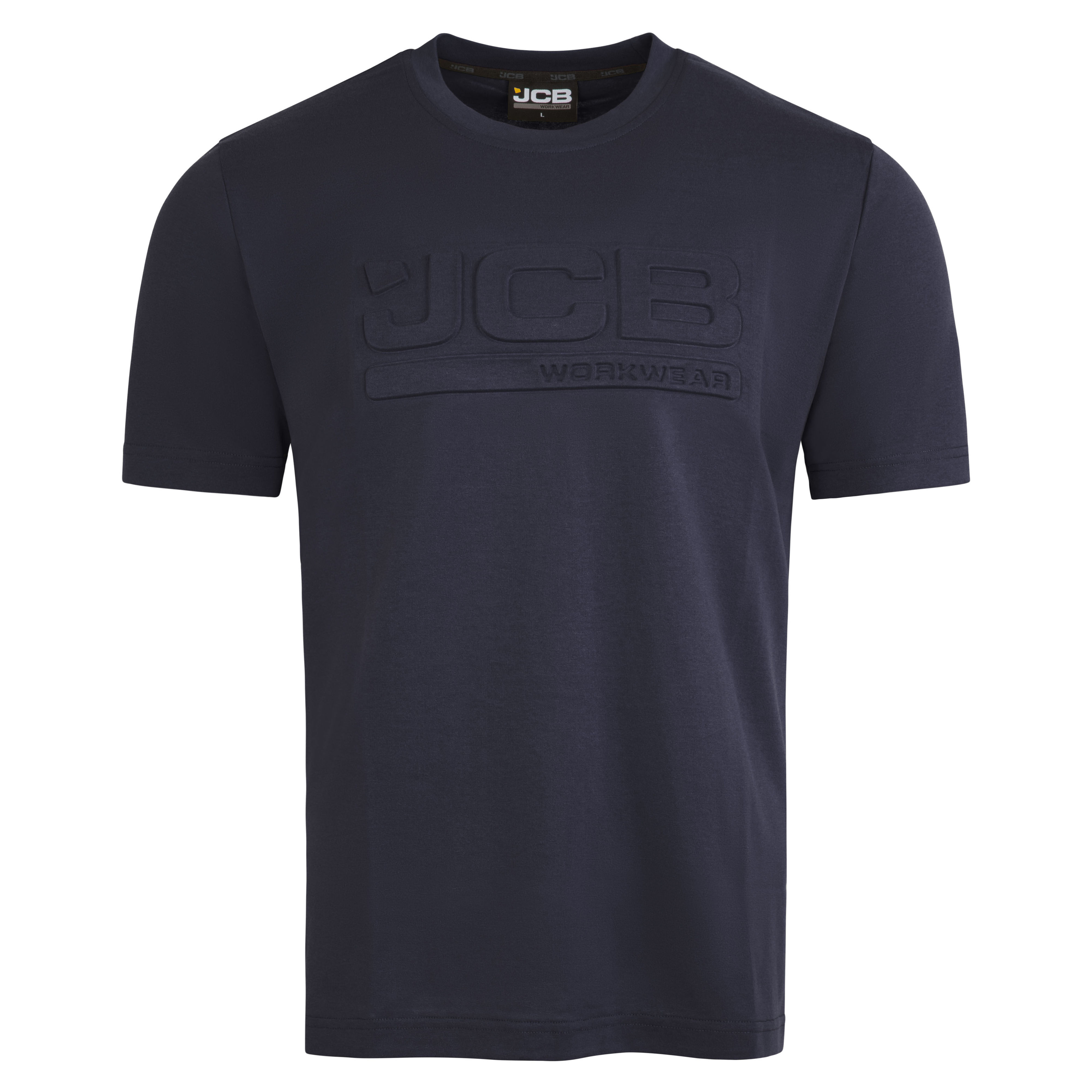 JCB Unisex 3D Embossed Logo T-Shirt Navy