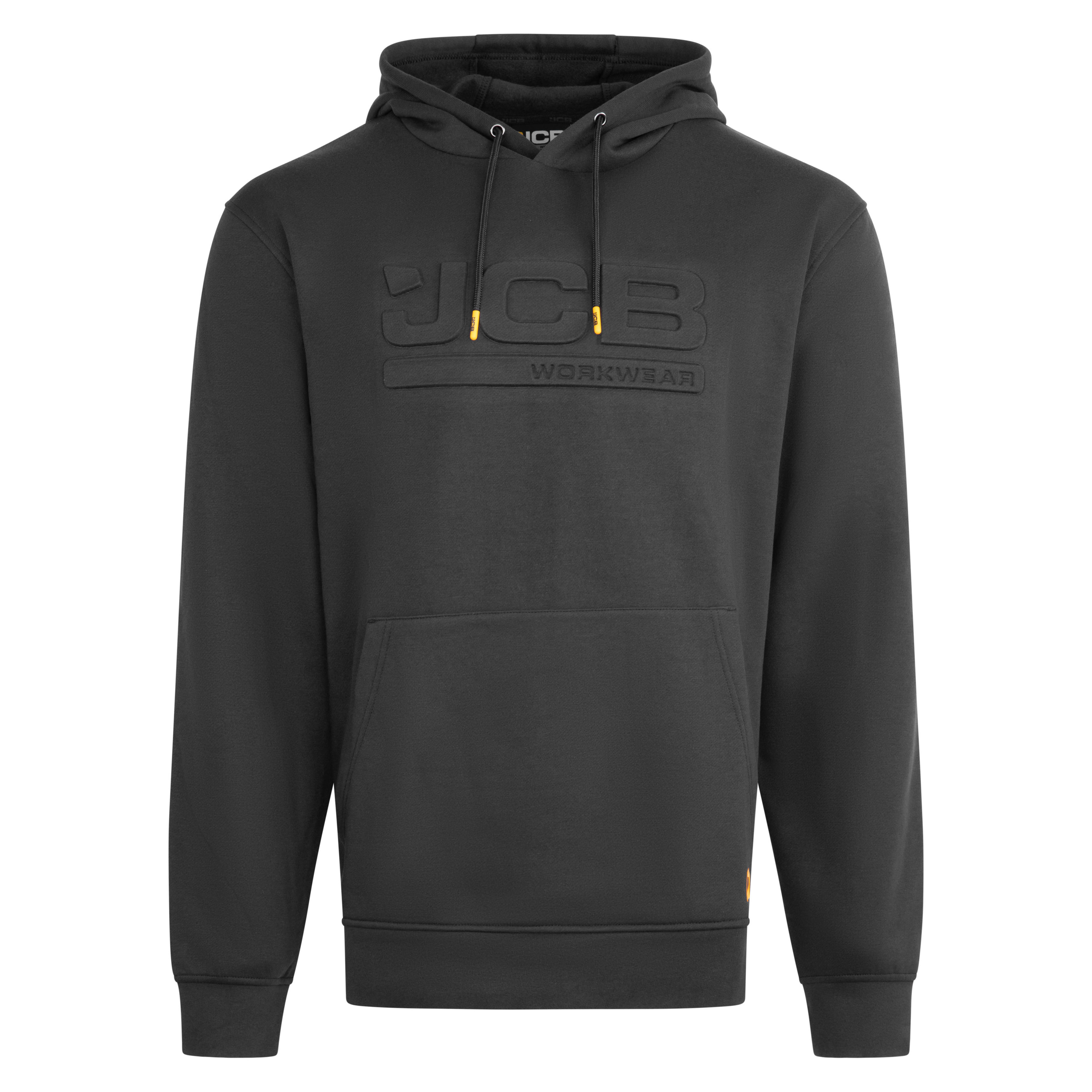 JCB Unisex 3D Embossed Logo Hoody Black