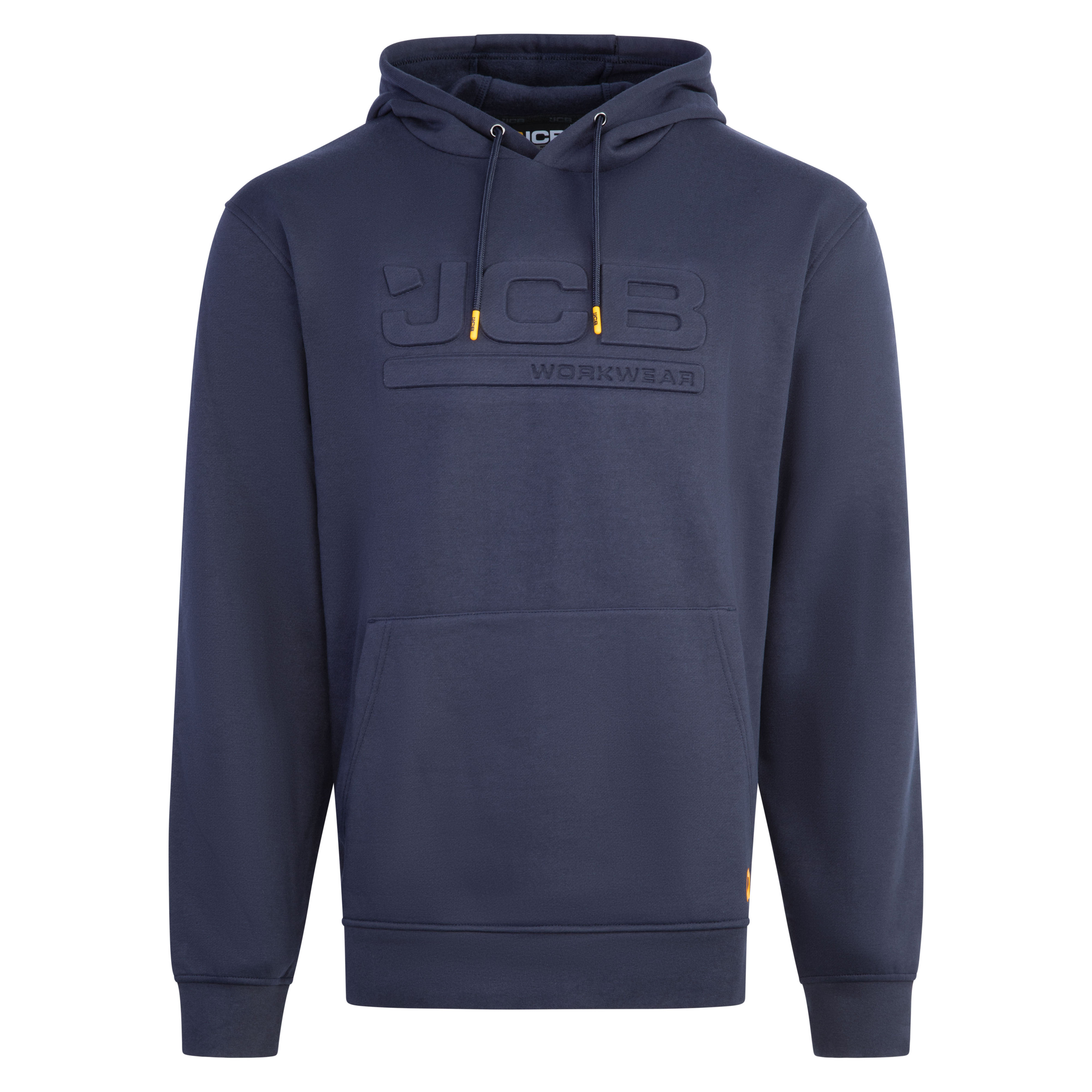 JCB Unisex 3D Embossed Logo Hoody Navy