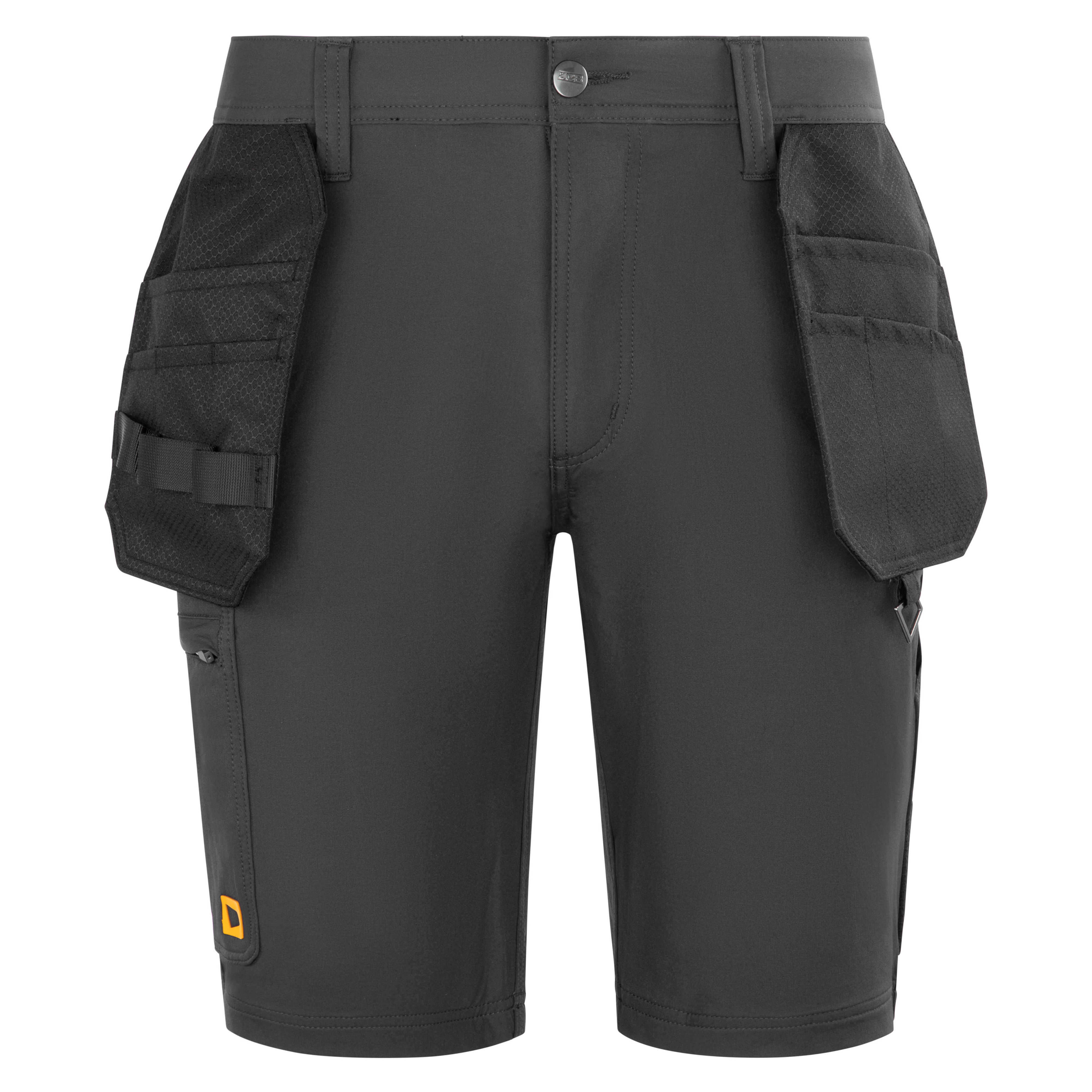 JCB Unisex 4-Way Stretch Holster Pocket Shorts Dark Shadow