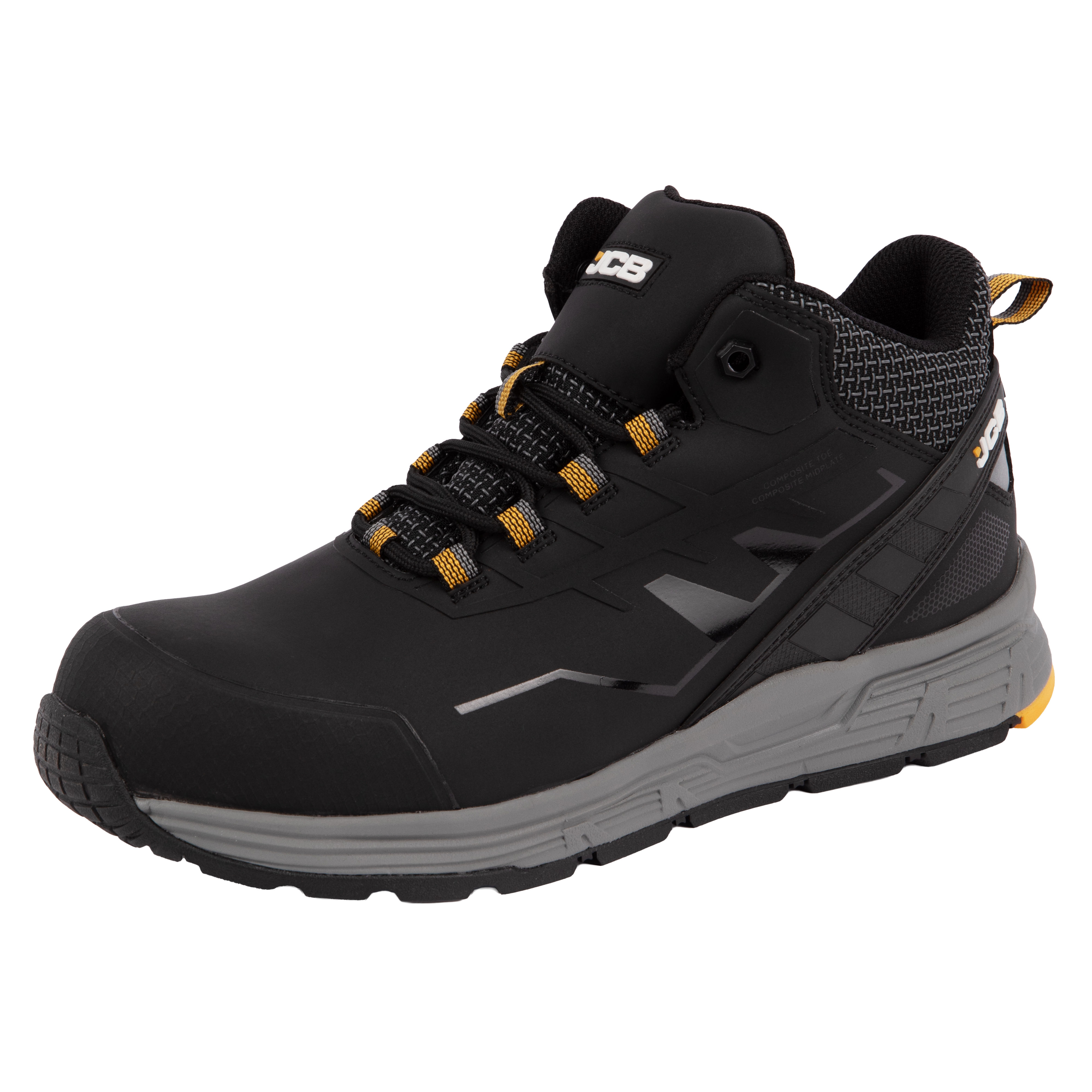 JCB Spark 2 Composite Mid Cut S3S Safety Trainers Black