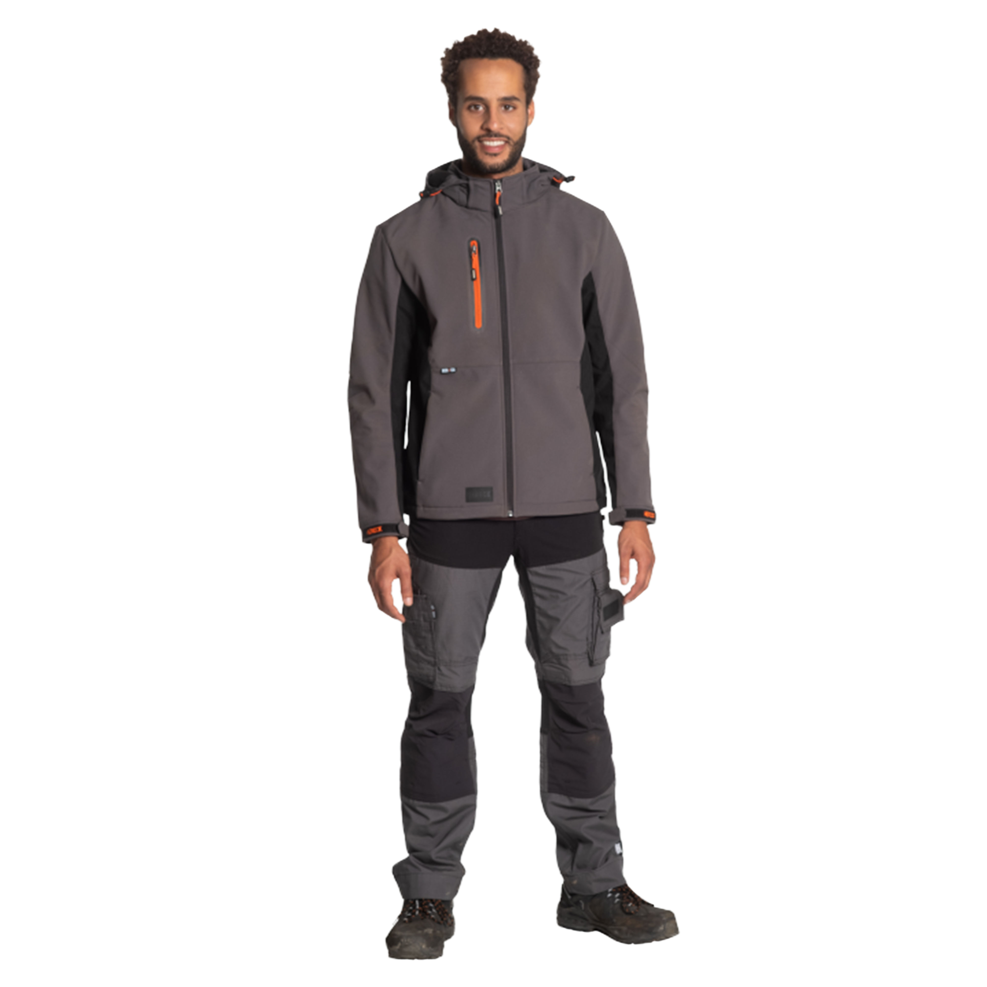 Herock Hector Work Trousers Short Leg Anthracite/Black